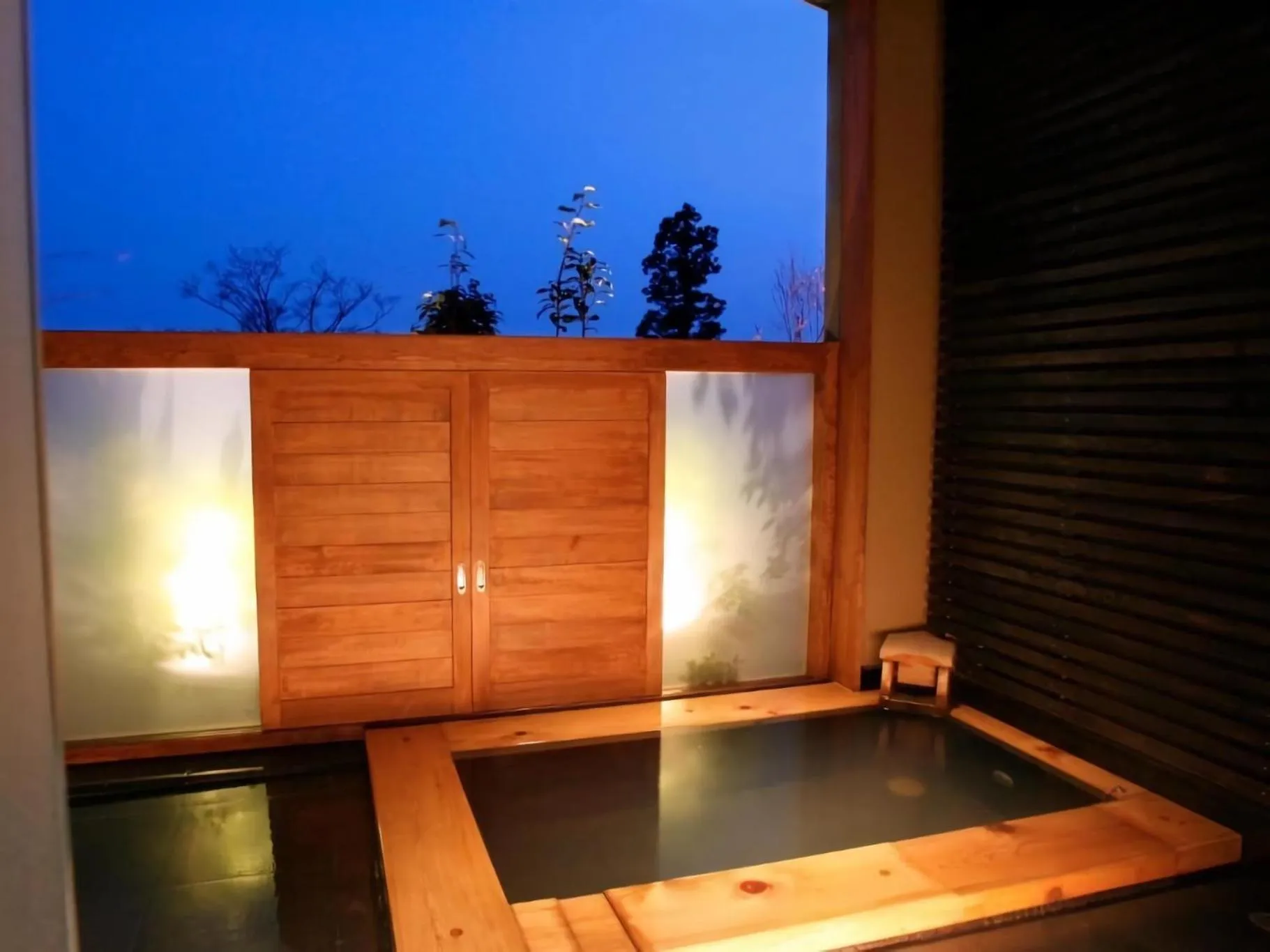 Hot Spring Bath in Wellness Forest Nasu