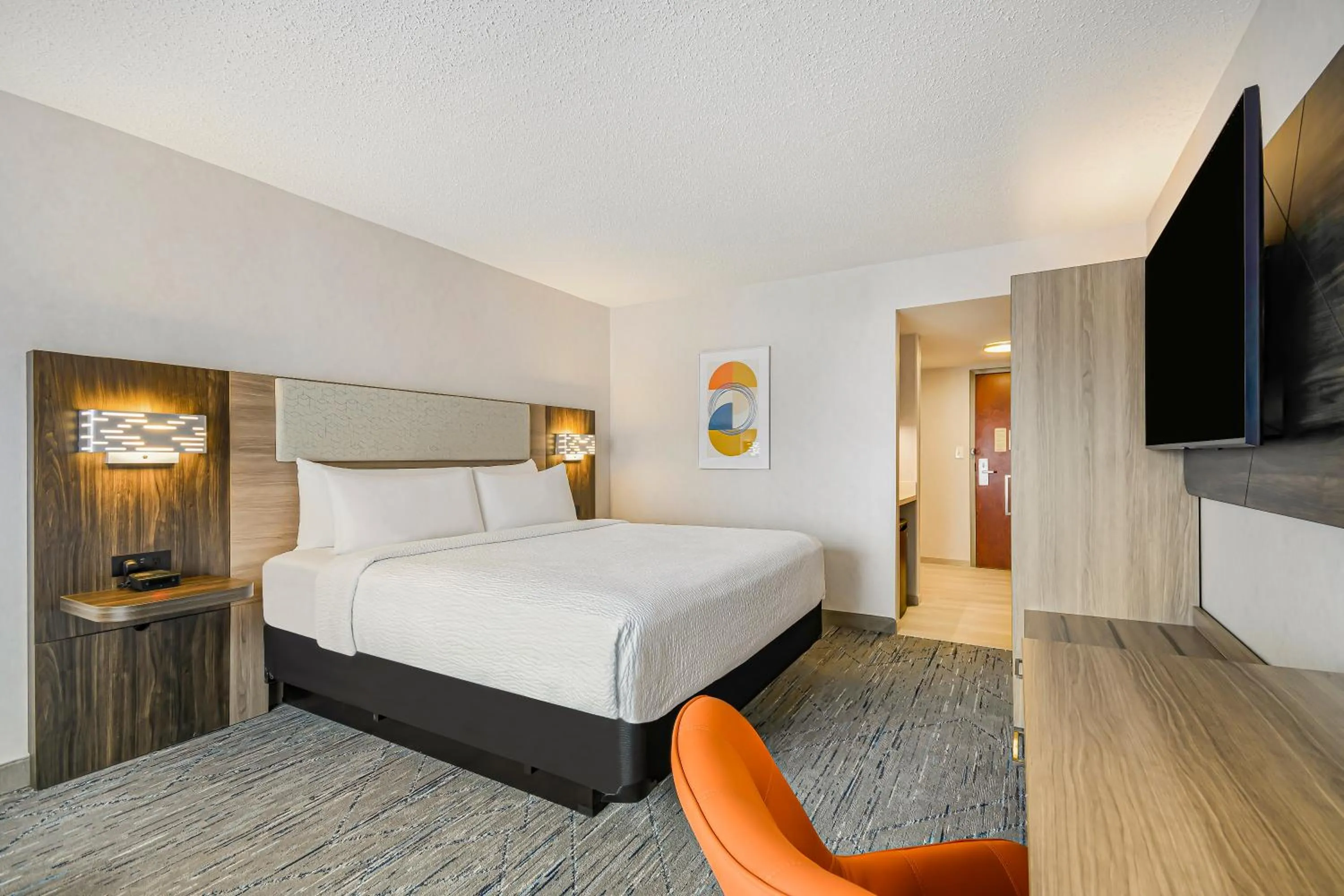 Bedroom, Bed in Holiday Inn Express & Suites Buffalo Airport by IHG
