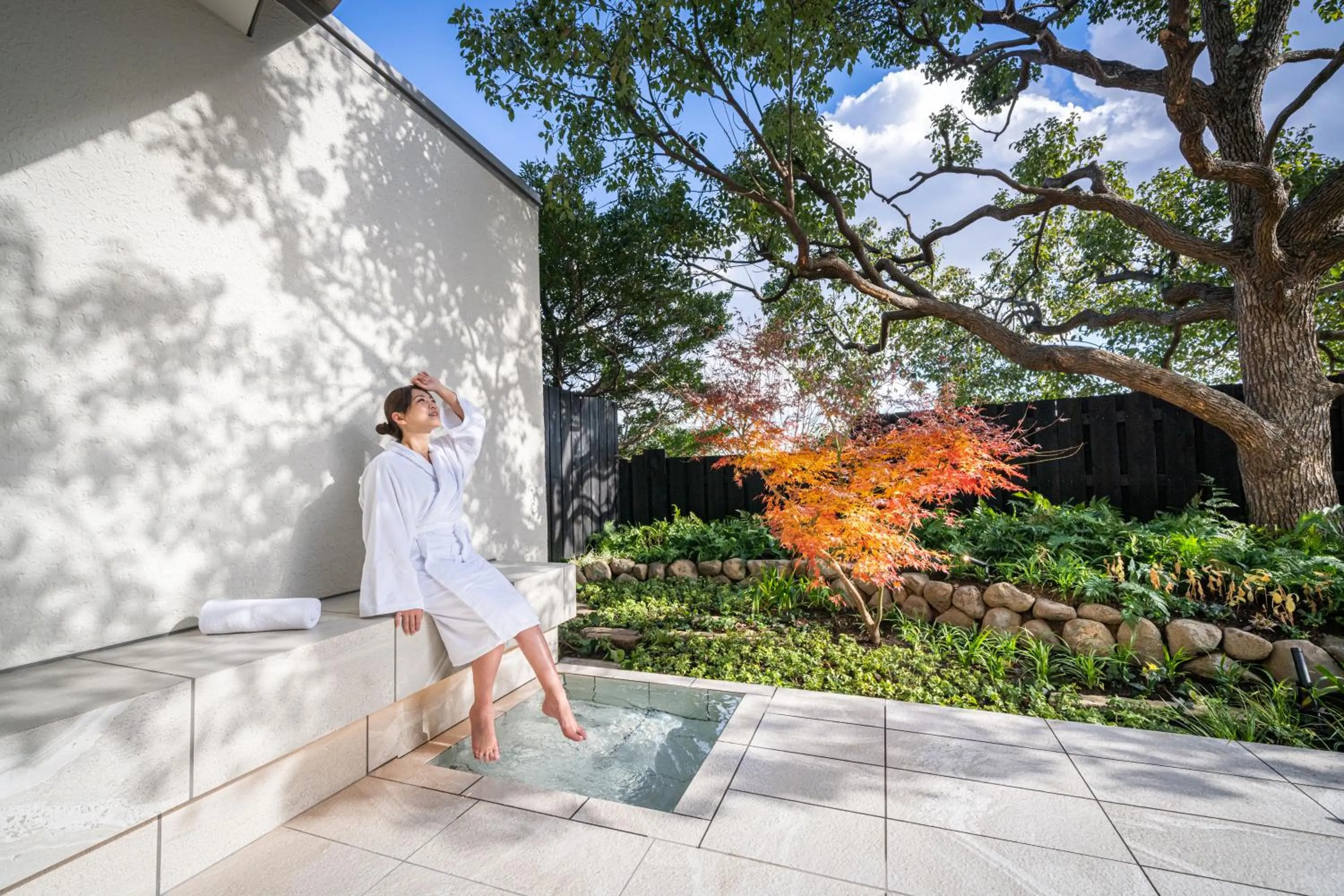 Garden in Auberge Fontaine Bleau Atami