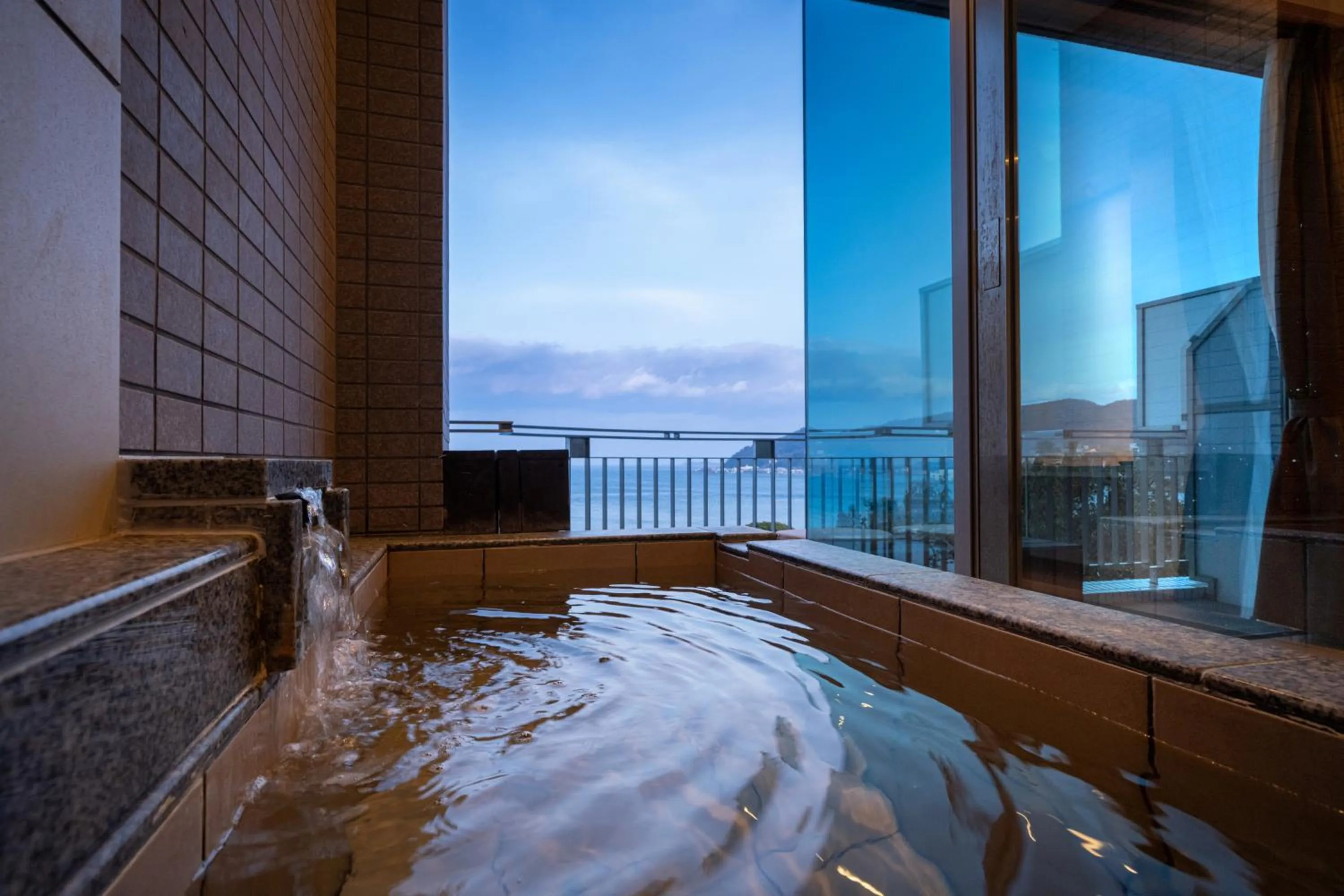 Hot Spring Bath in Auberge Fontaine Bleau Atami