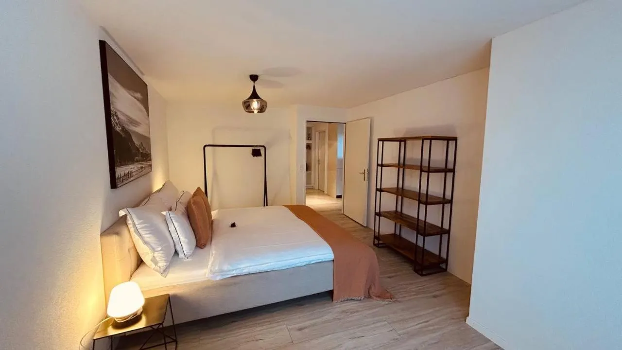 Bed in Paradeplatz Apartment by Airhome