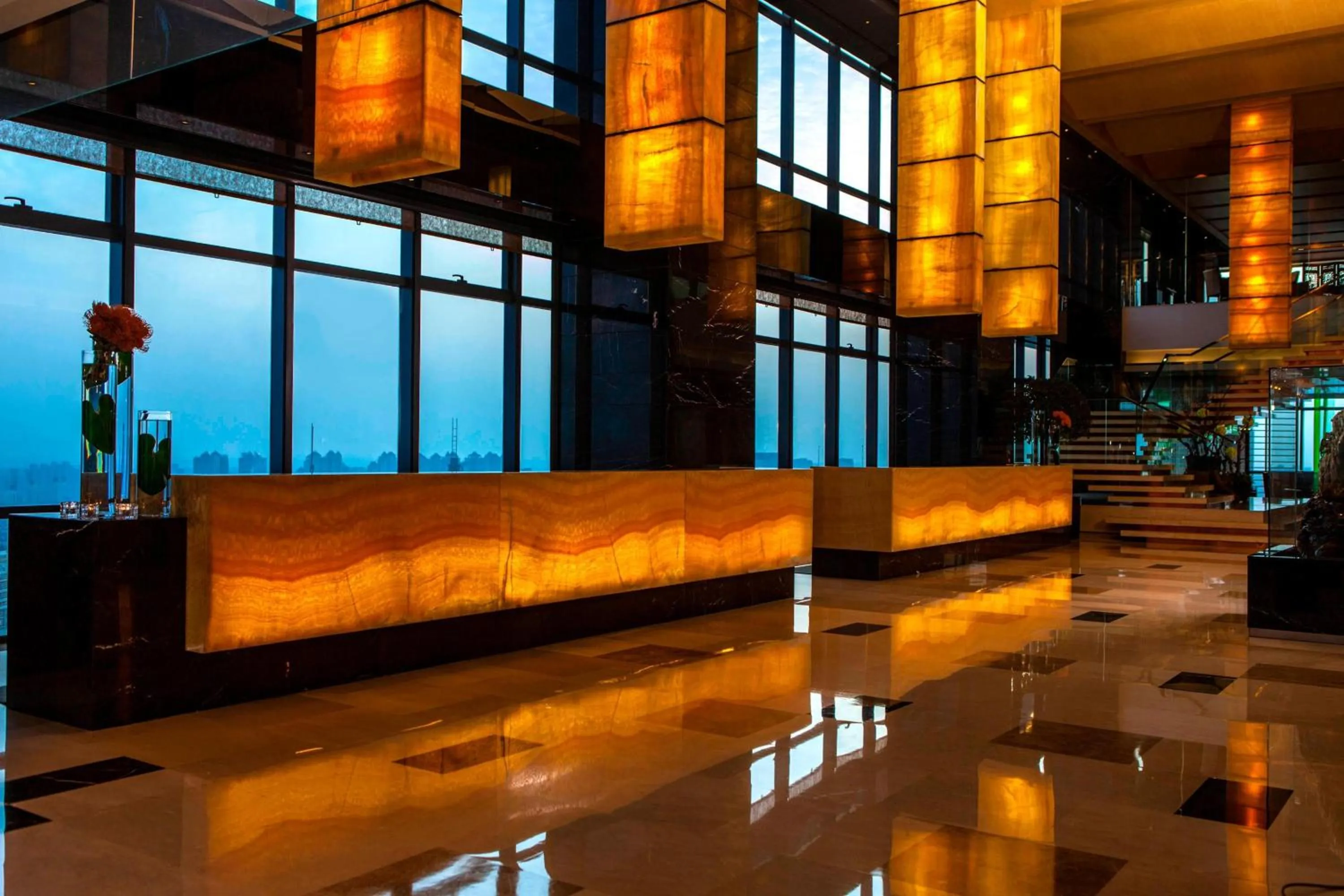 Lobby or reception in Renaissance Shanghai Zhongshan Park Hotel