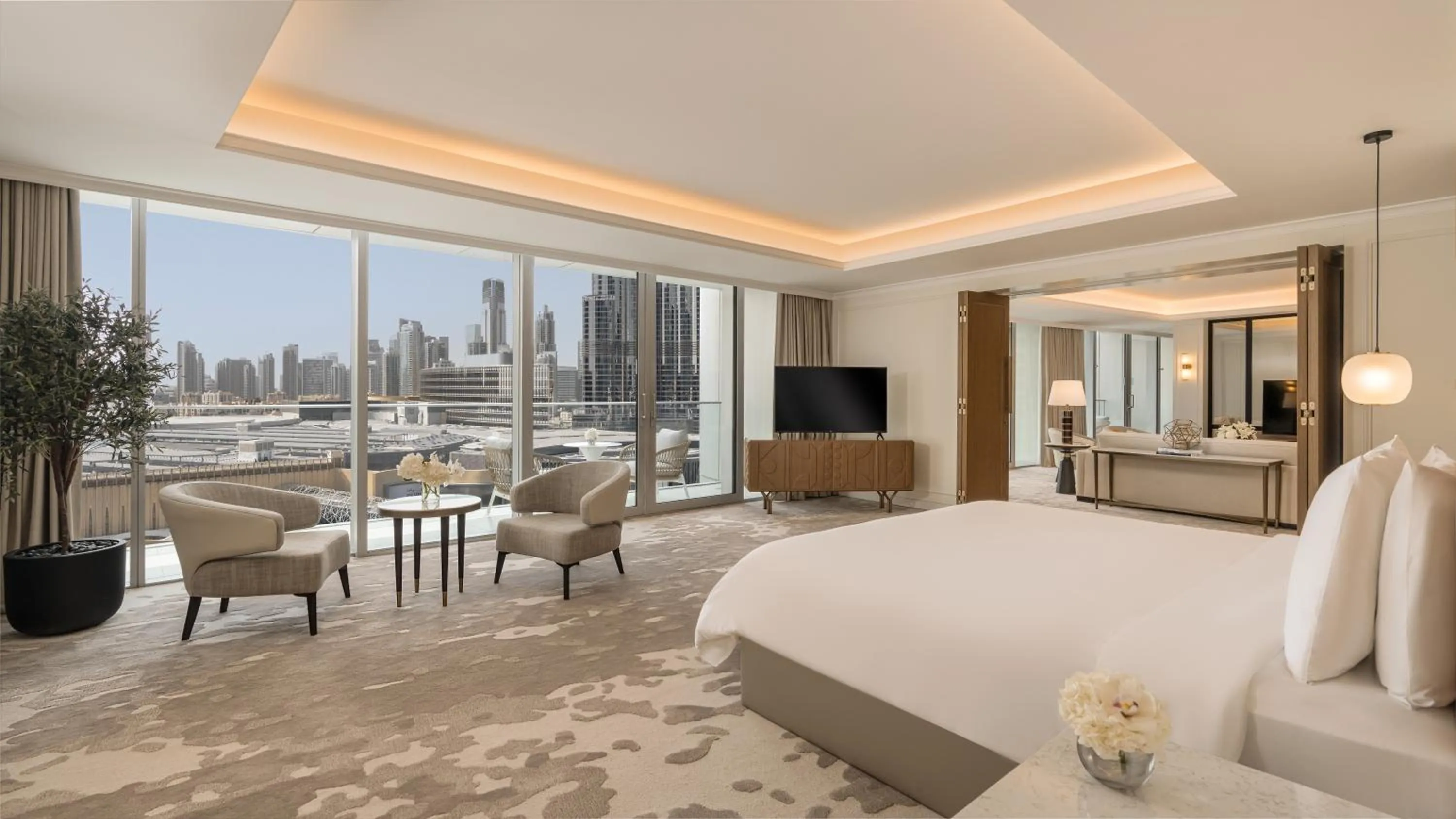 Bedroom, Bed in Kempinski The Boulevard Dubai