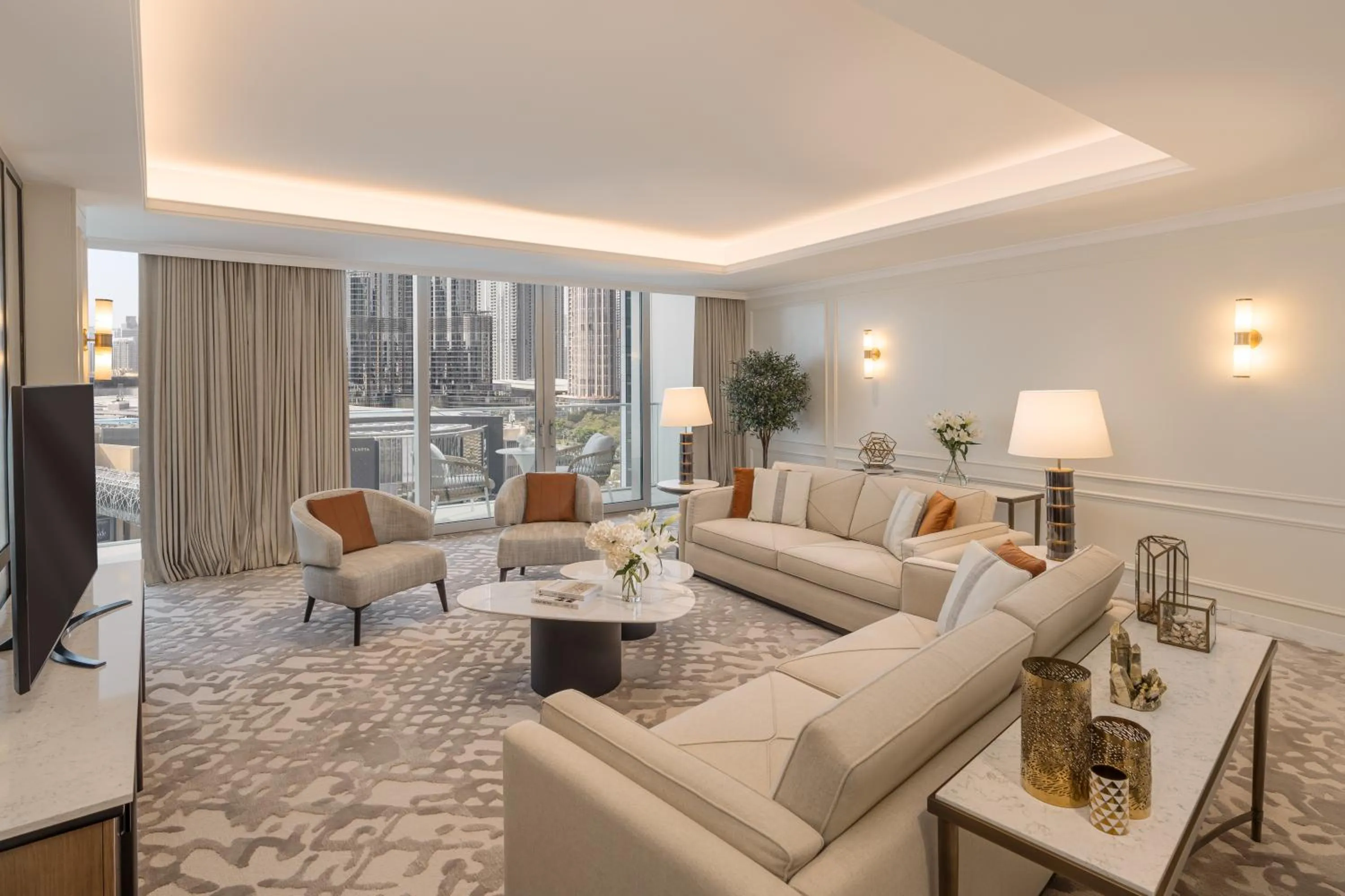 Living room in Kempinski The Boulevard Dubai