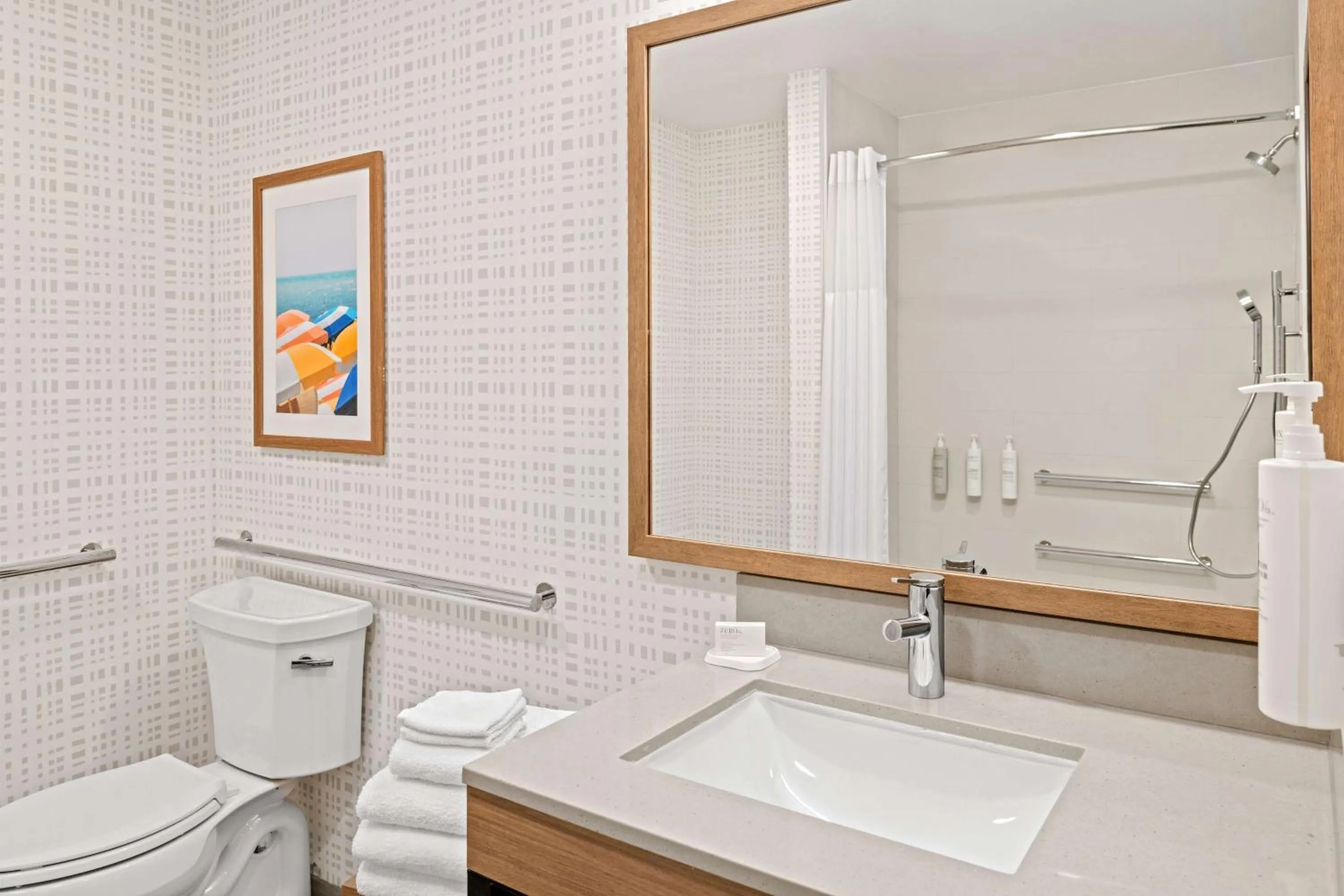 Bathroom in Hampton Inn by Hilton Costa Mesa Newport Beach