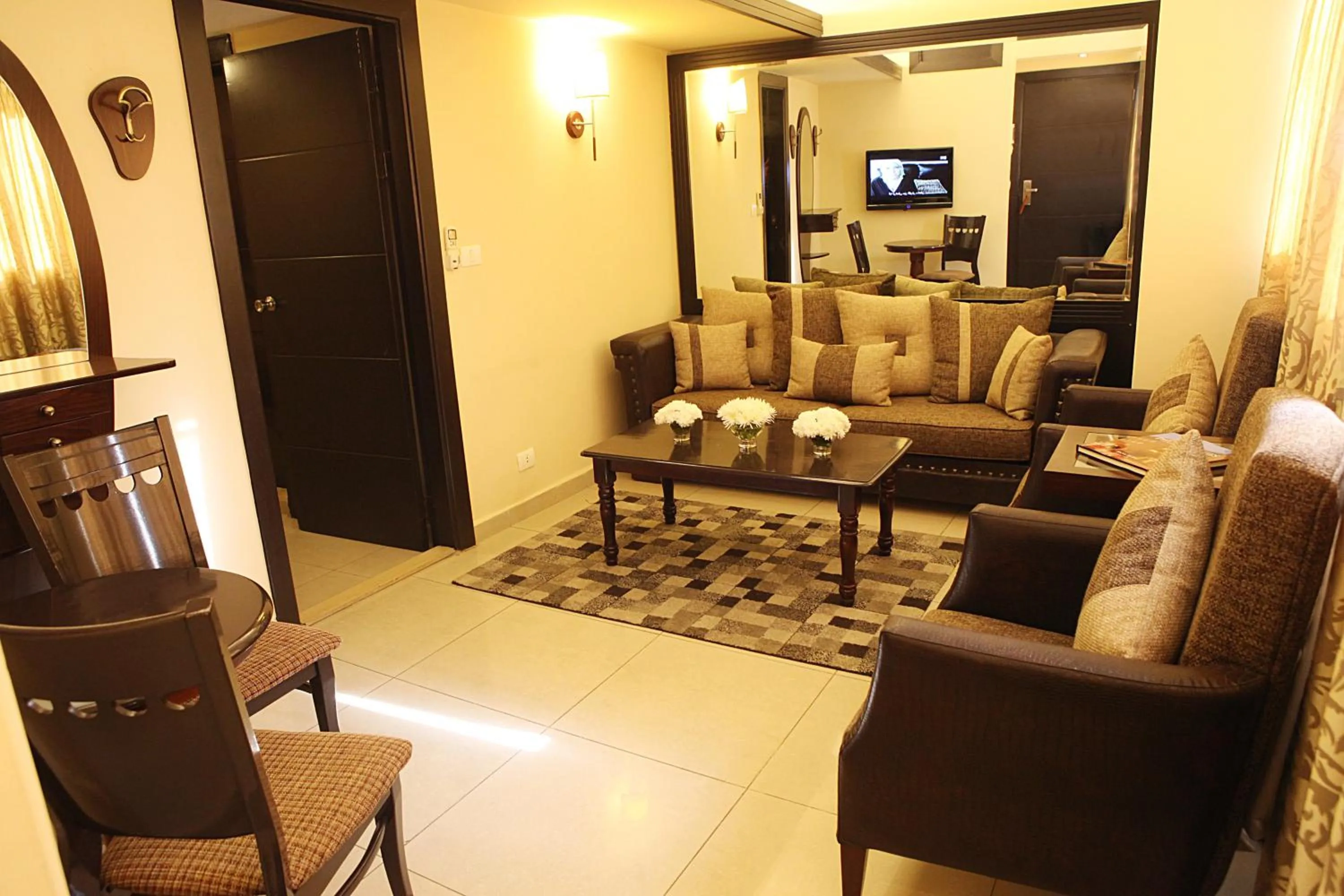 Living room in Mozart Hotel