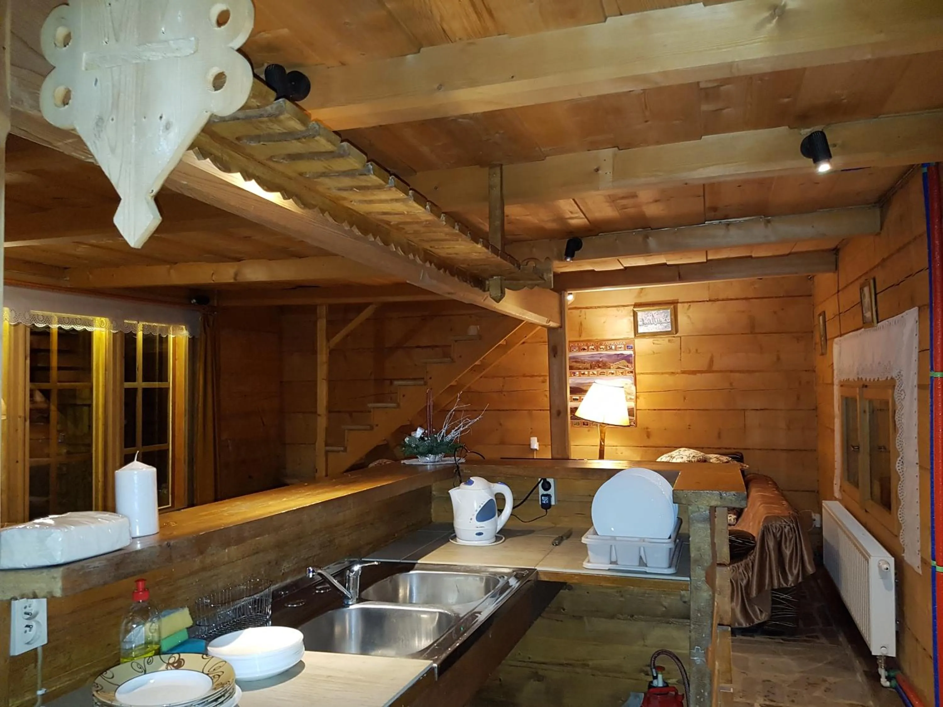 Kitchen or kitchenette in Domek Drewniany Tetmajera Centrum Zakopane