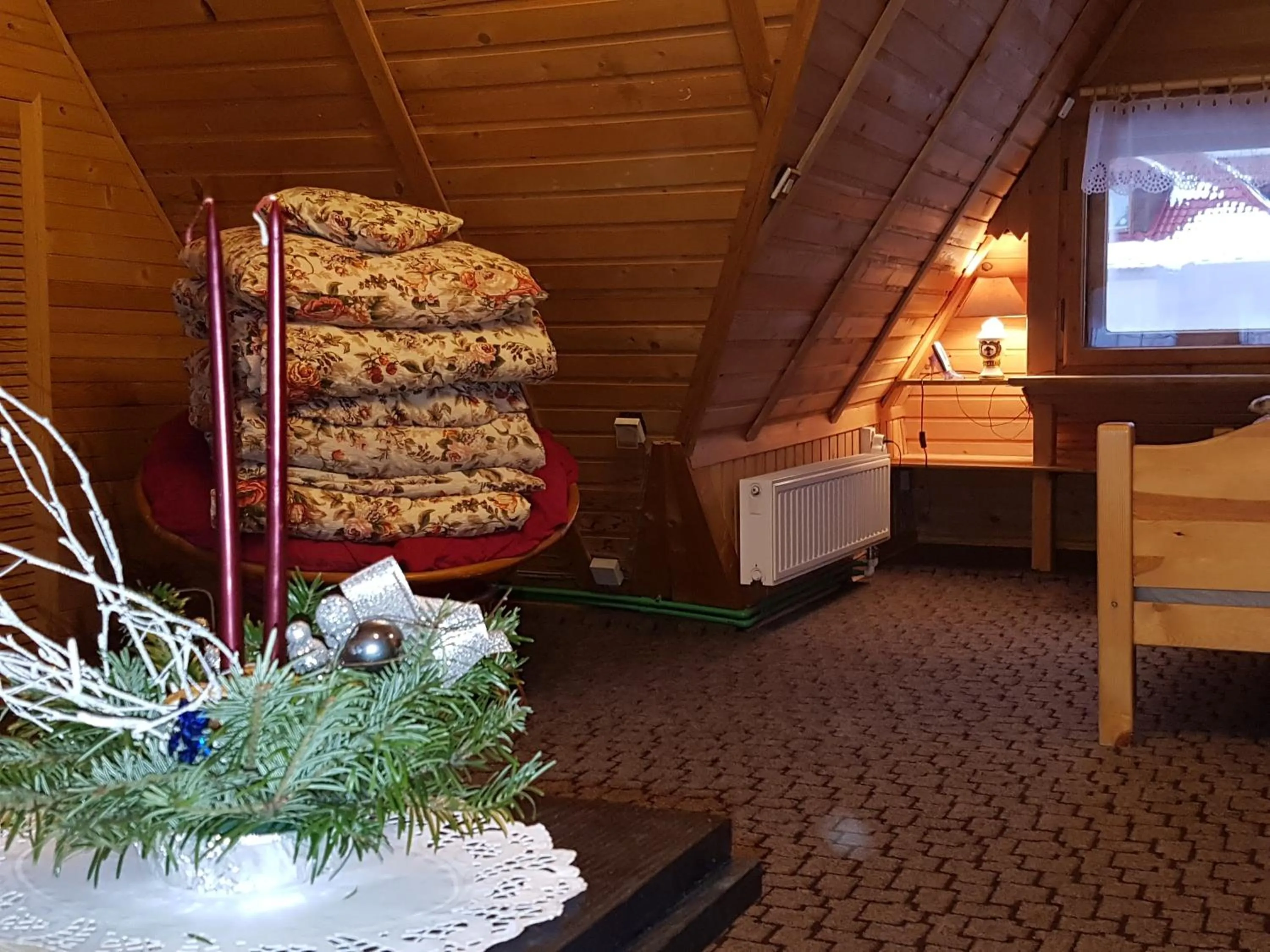 Bed in Domek Drewniany Tetmajera Centrum Zakopane