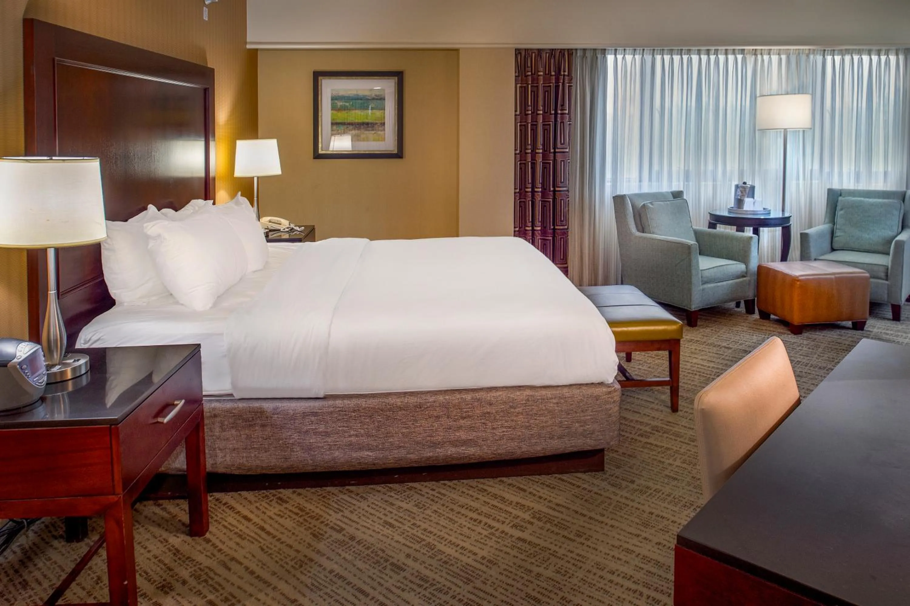 Bed in Crowne Plaza Hotel St. Louis Airport by IHG