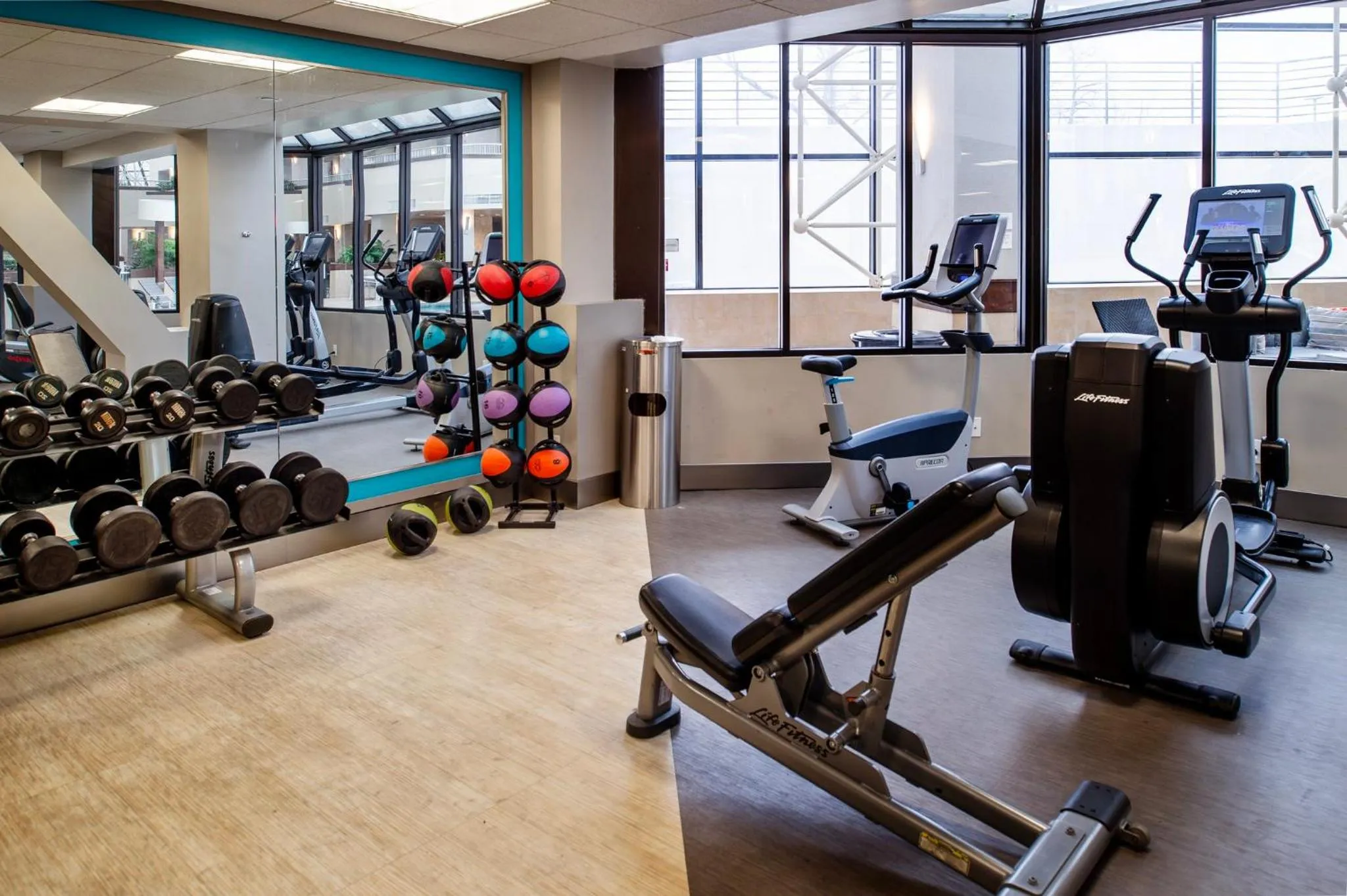 Fitness centre/facilities in Crowne Plaza Hotel St. Louis Airport by IHG