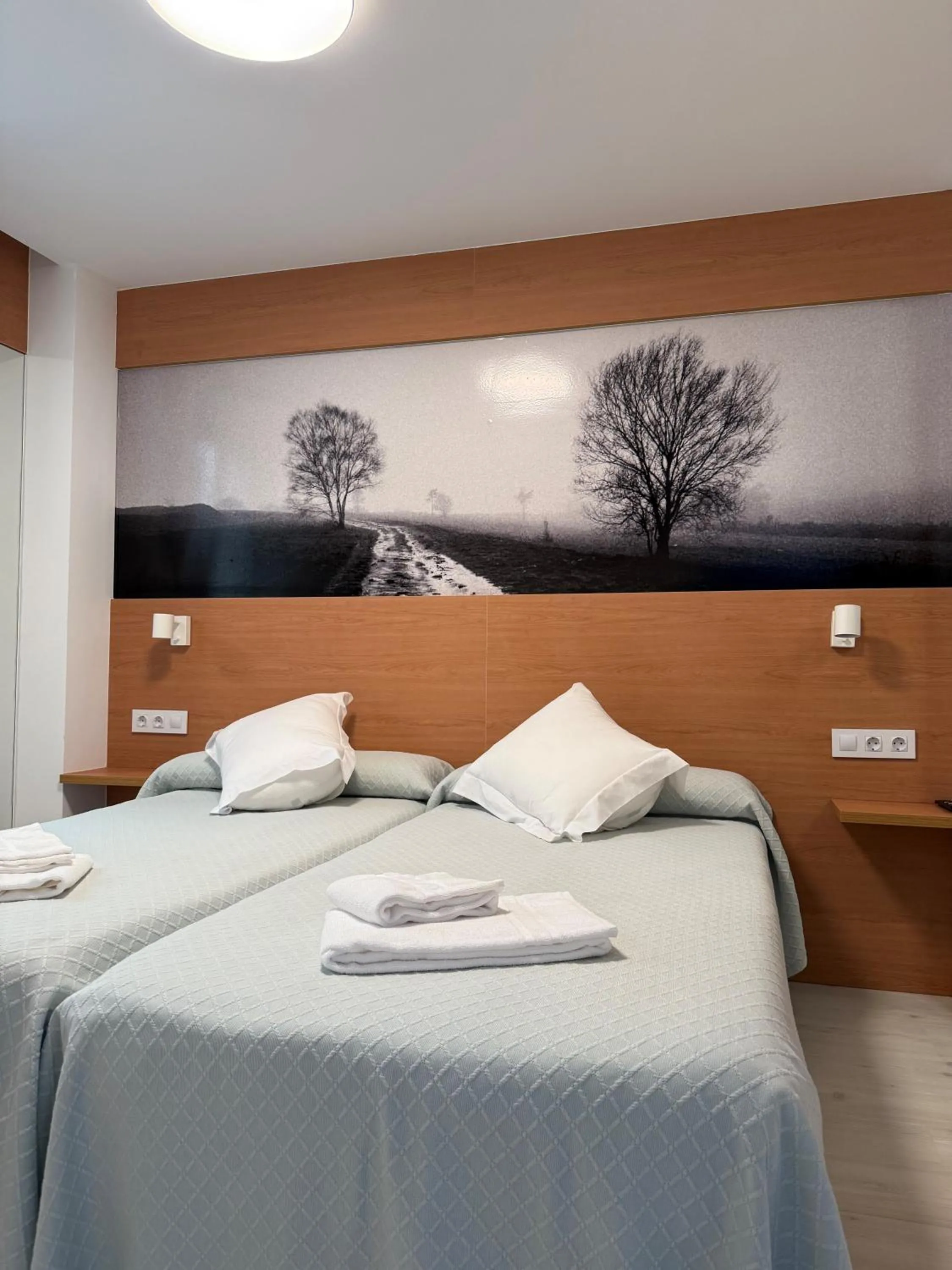 Bed in Pension Restaurante Casa Camiño