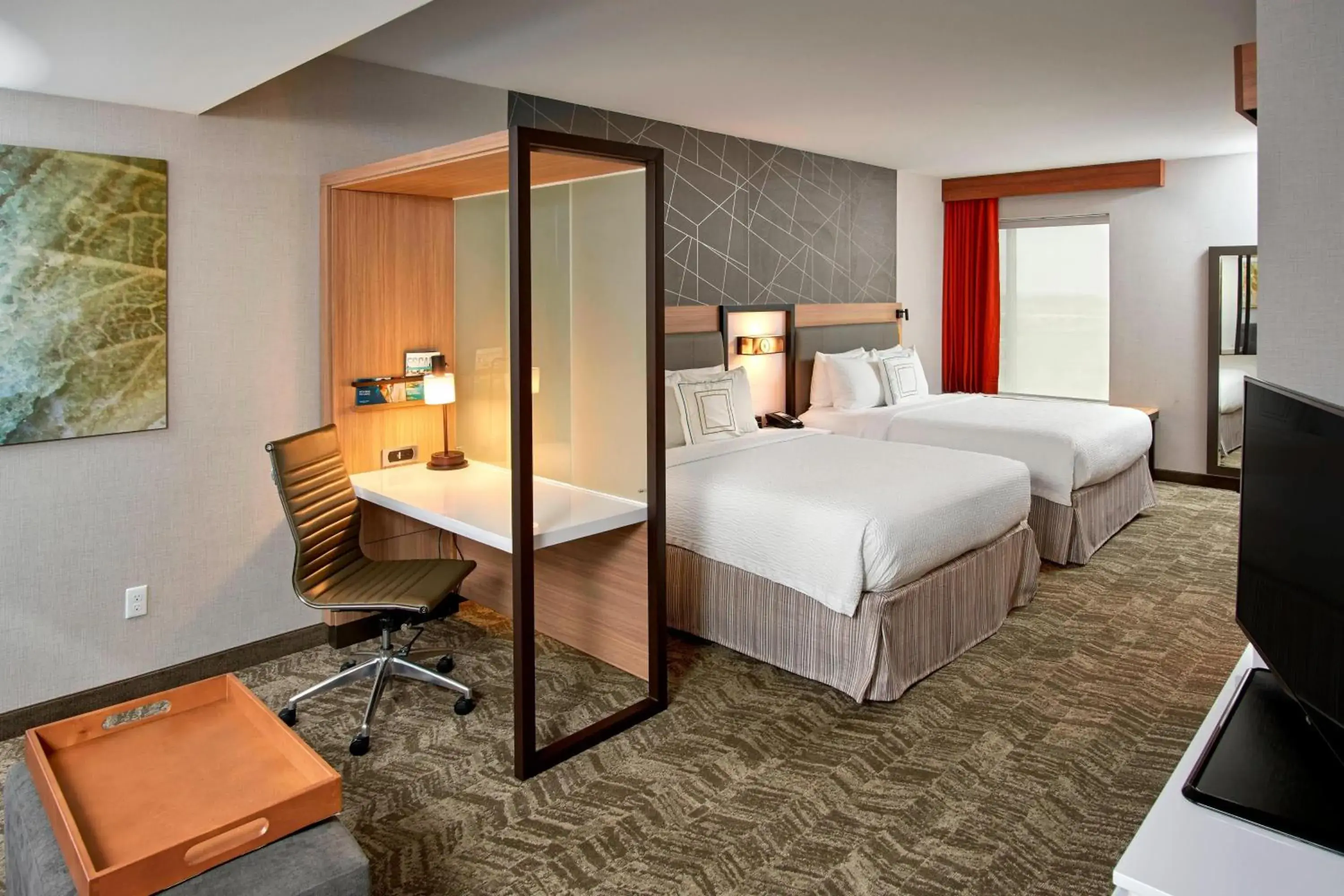 Queen Suite with Two Queen Beds in SpringHill Suites by Marriott Dayton Beavercreek Queen Suite with Two Queen Beds in SpringHill Suites by Marriott Dayton Beavercreek