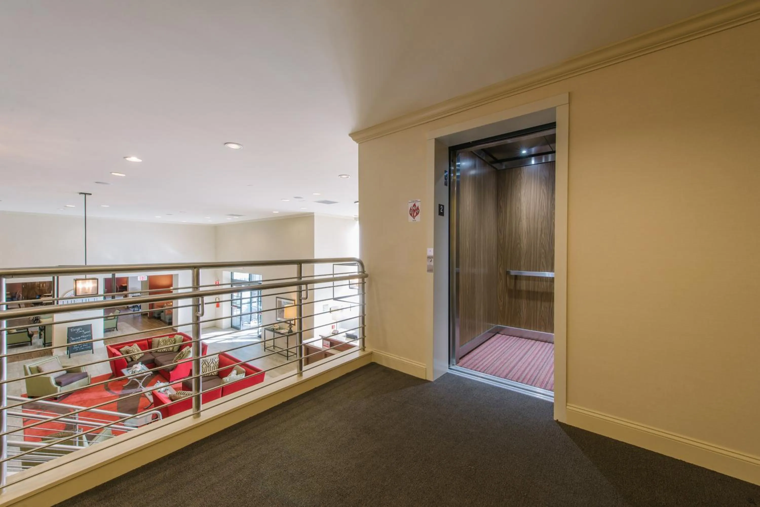 elevator in Hotel MTK Mount Kisco