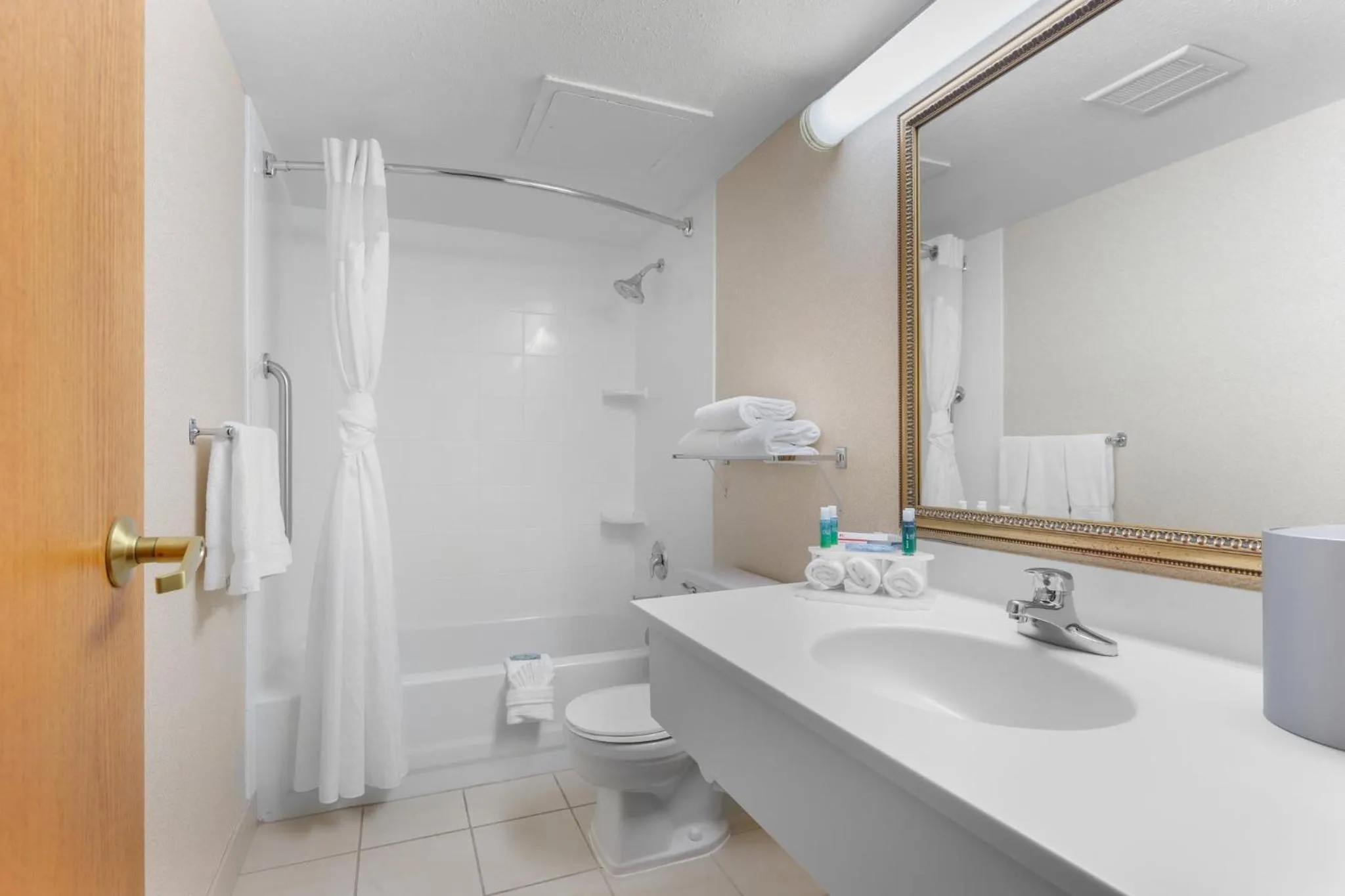 Bathroom in Holiday Inn Express Chicago-Downers Grove by IHG