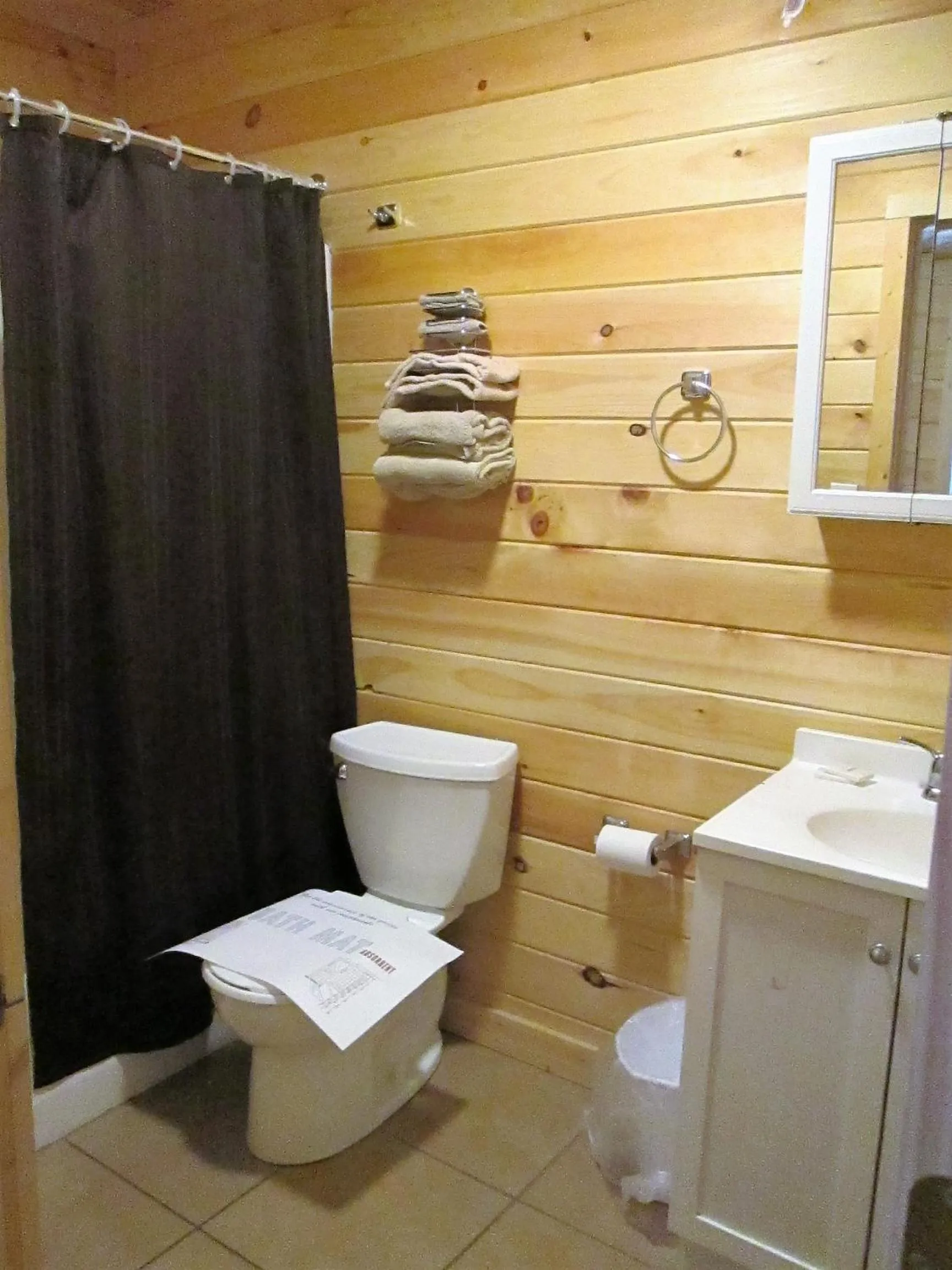 Shower in Olympian Resort Motel