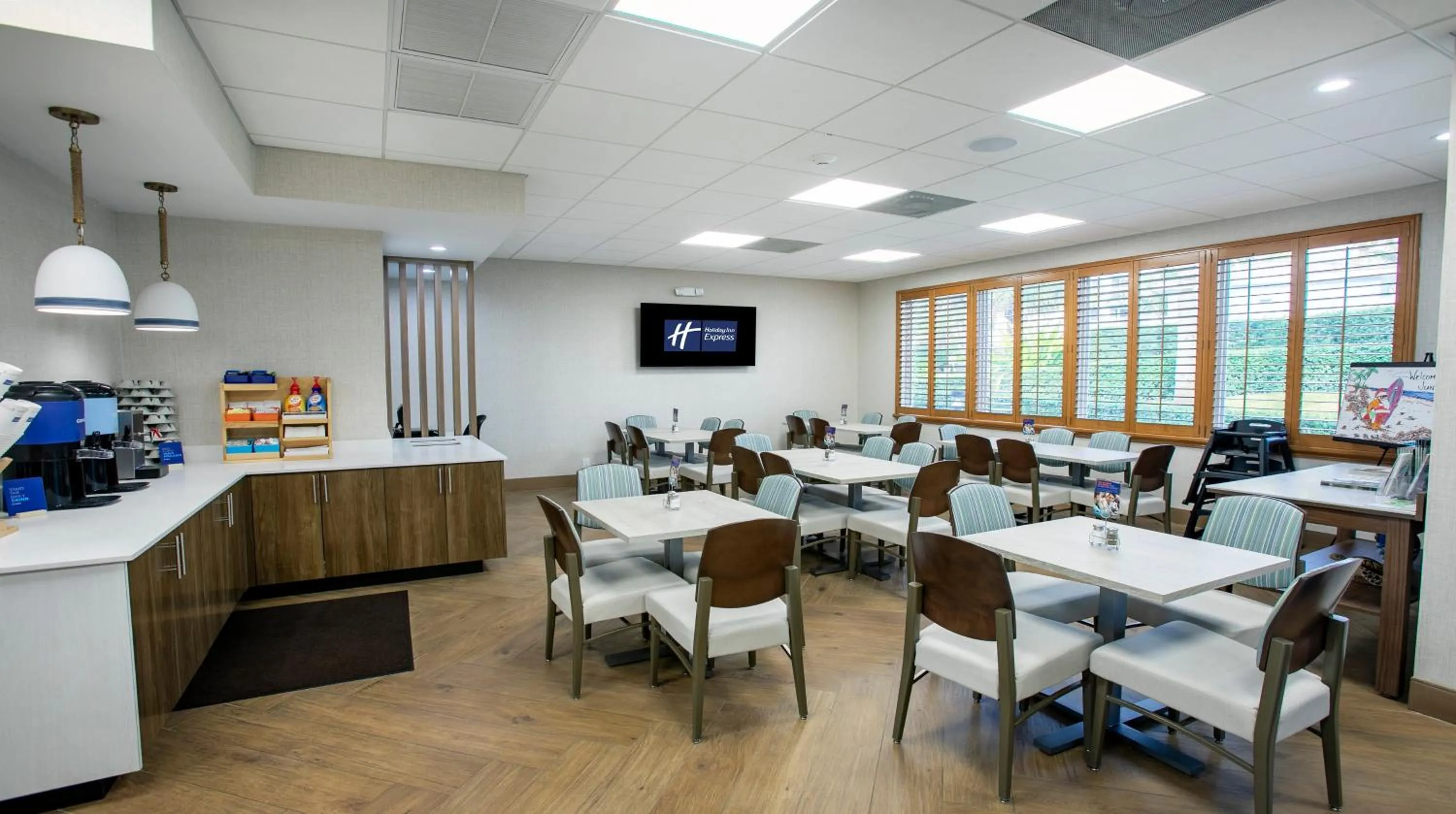 Breakfast in Holiday Inn Express- North Palm Beach and IHG Hotel