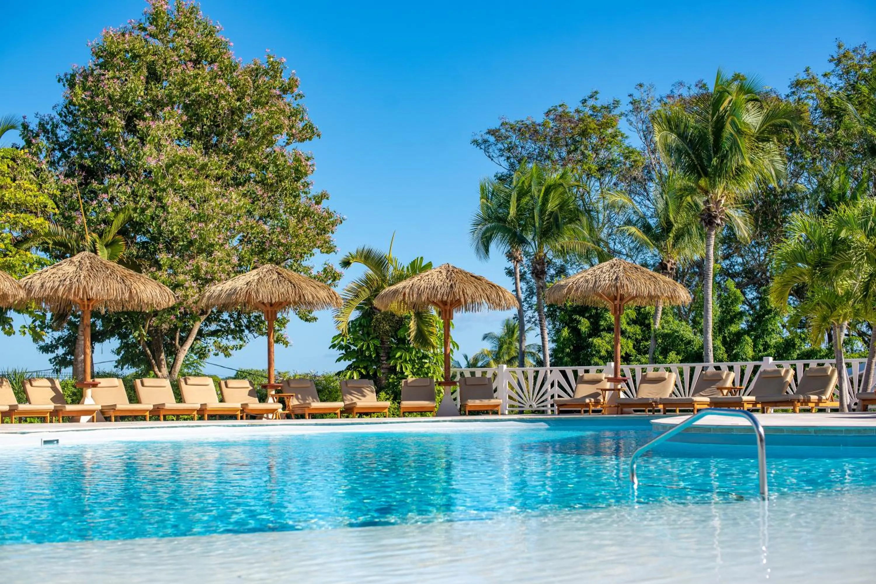 Pool view in Le Relais du Moulin - Hôtel de Charme & Spa Adult Only