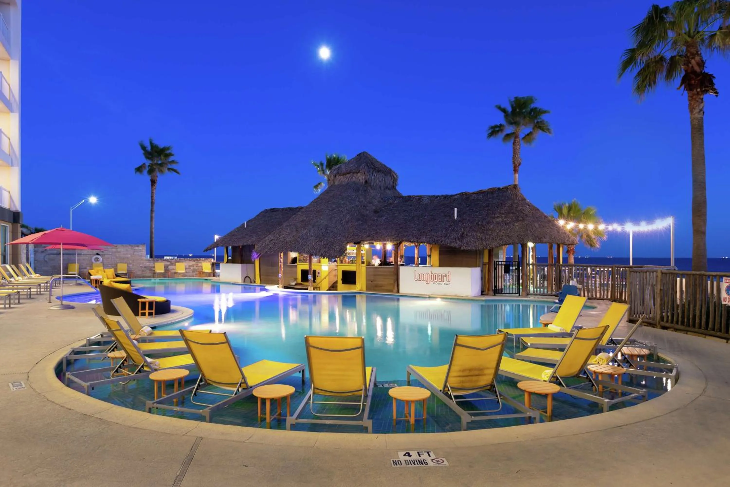 Pool view in DoubleTree by Hilton Galveston Beach