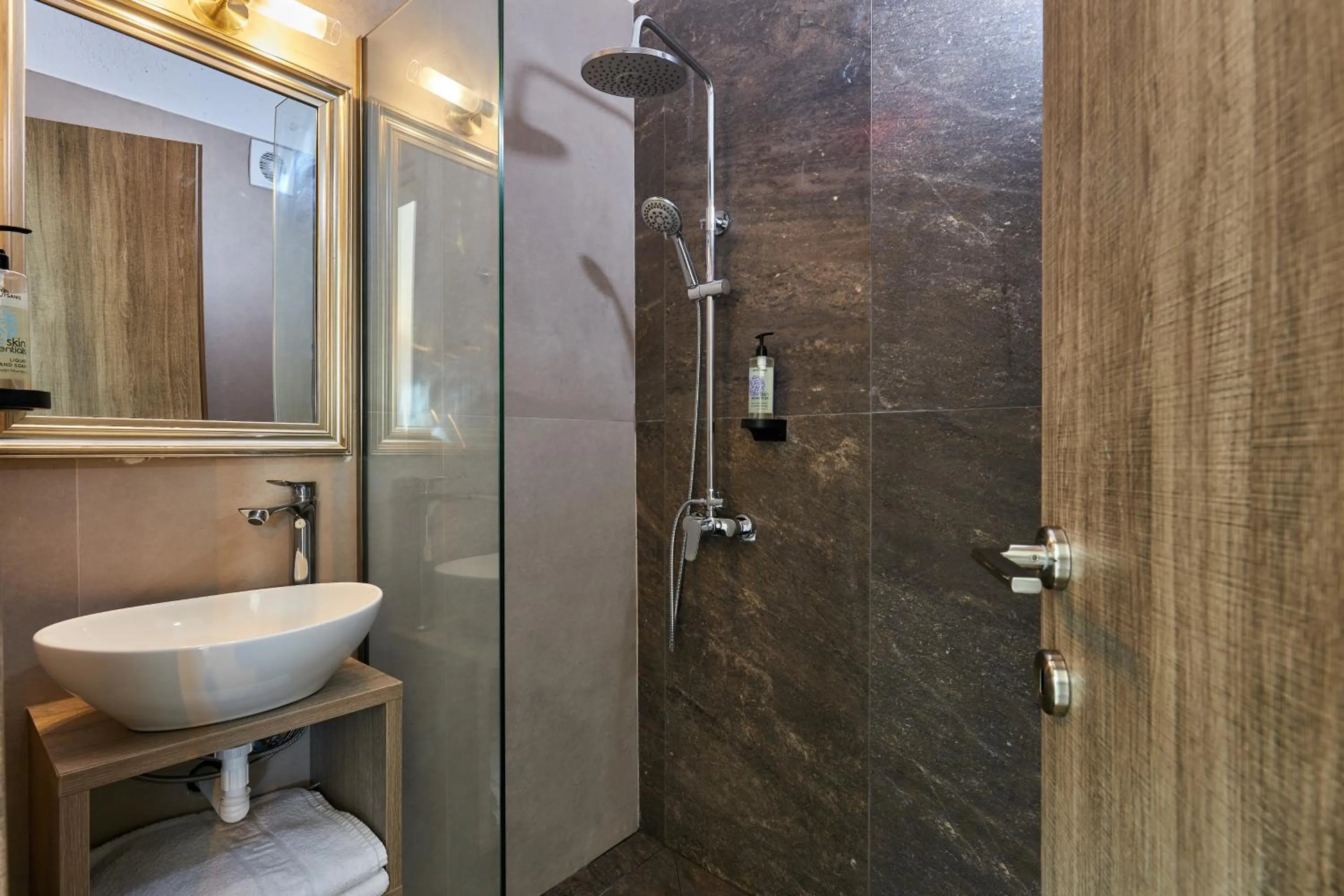 Shower in Charm Hotel, Hersonissos