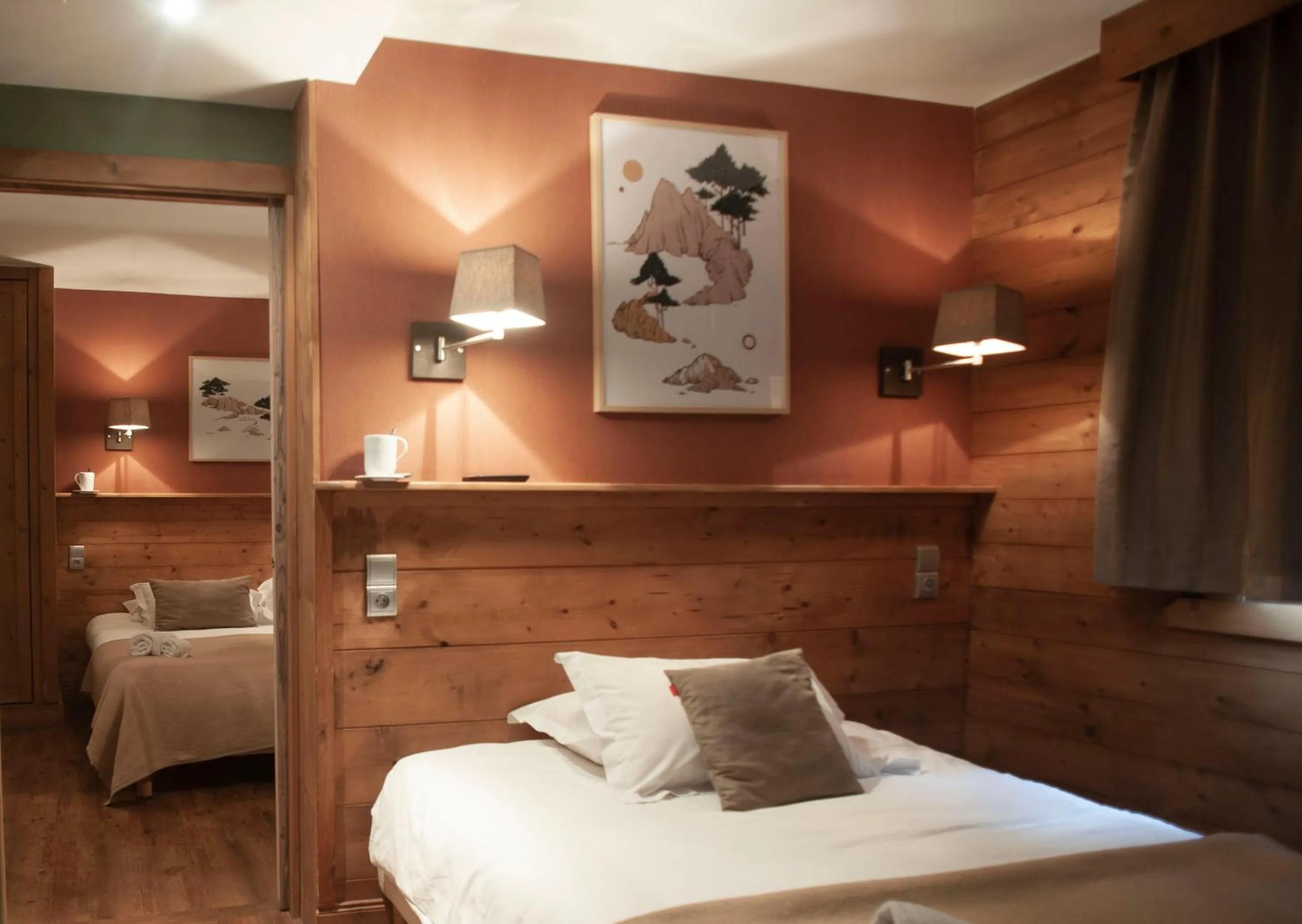 Bed in Hotel Le Monal