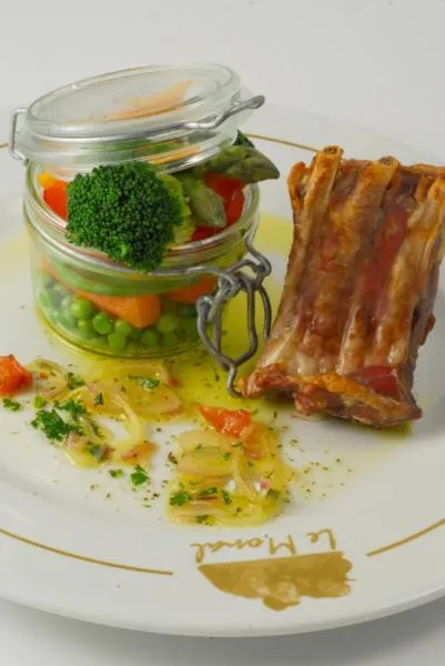 Food close-up in Hotel Le Monal