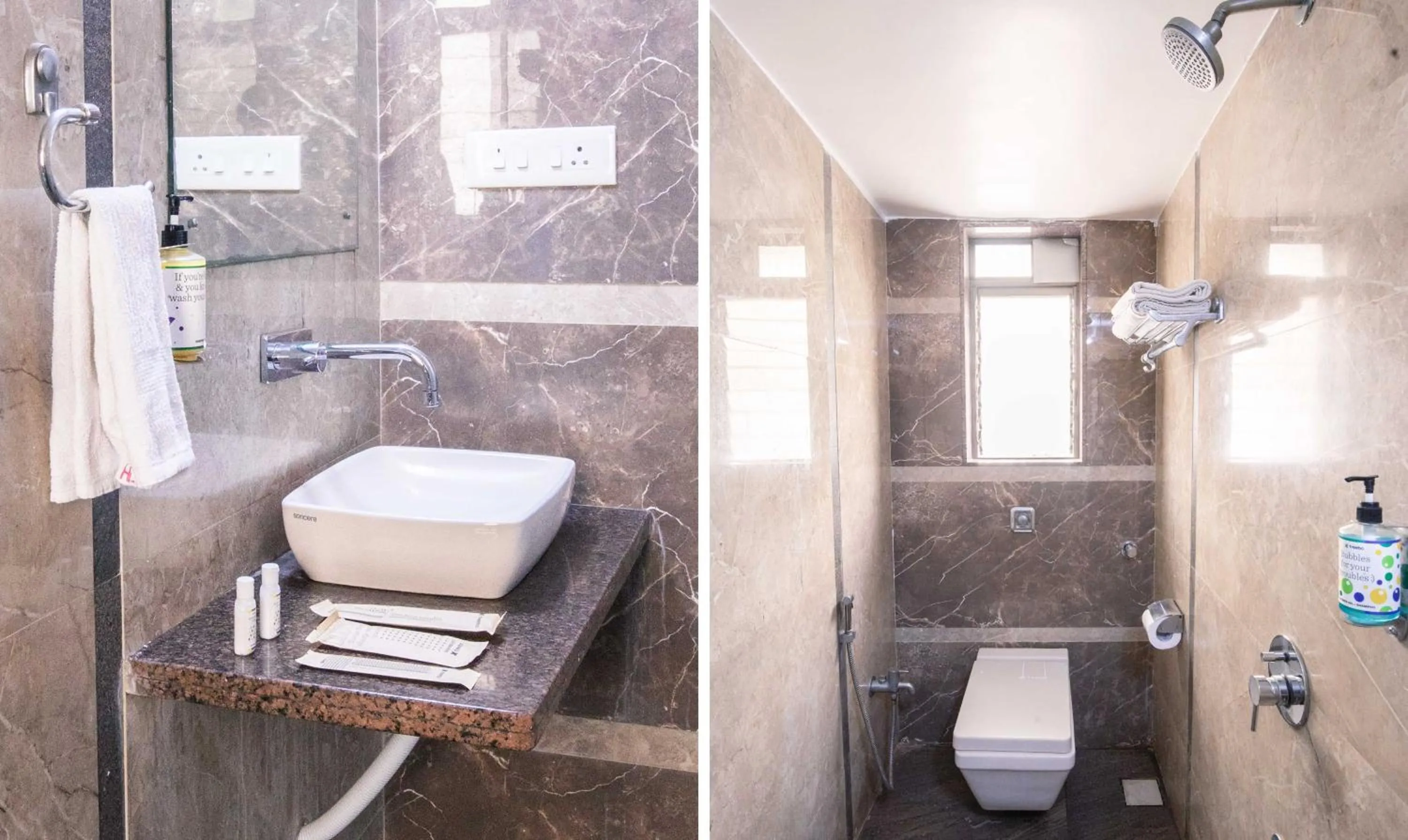 Bathroom in Treebo Hiramani Parel Lalbaug