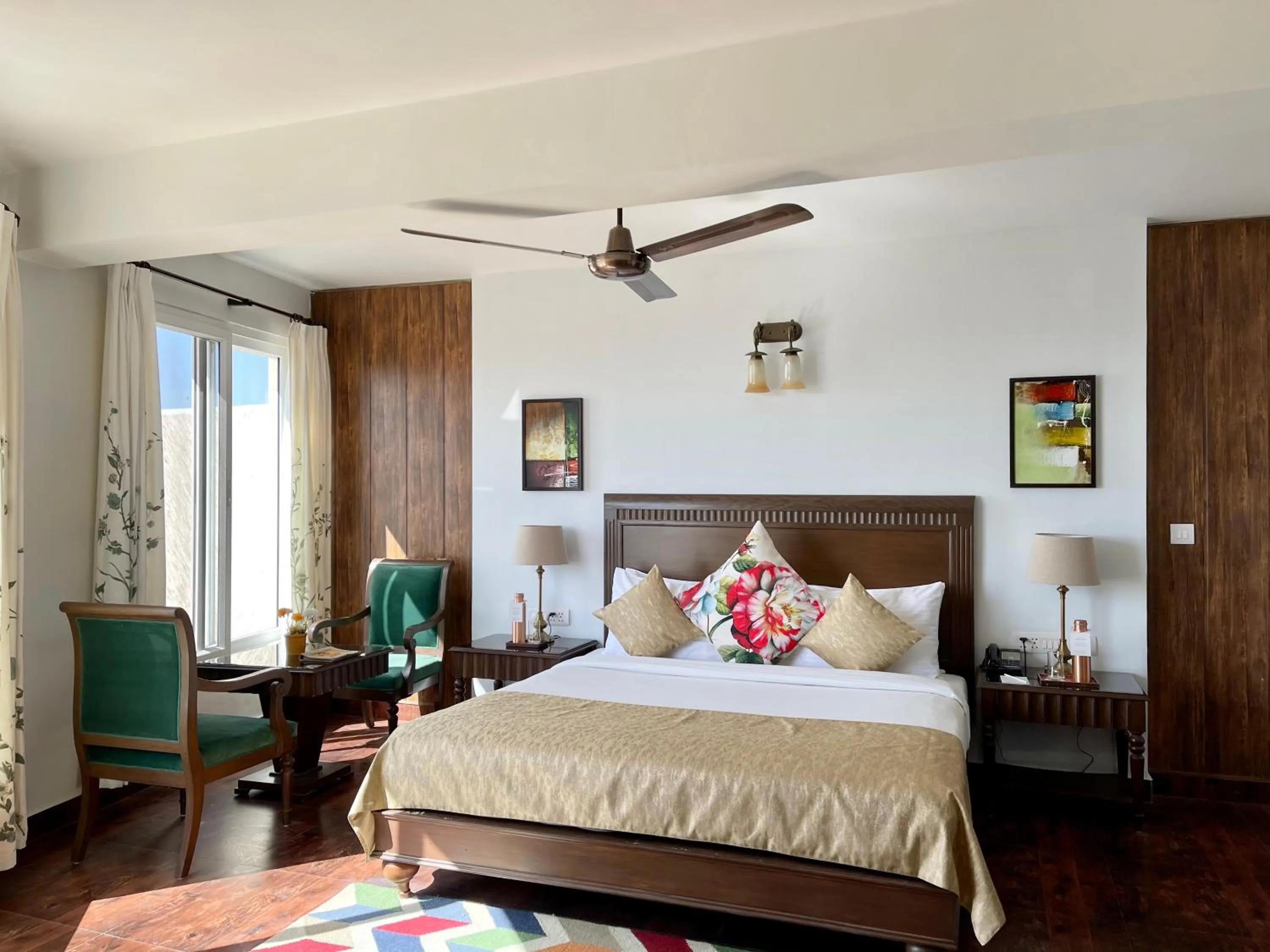 Bed in Tree of Life Highlands Mussoorie