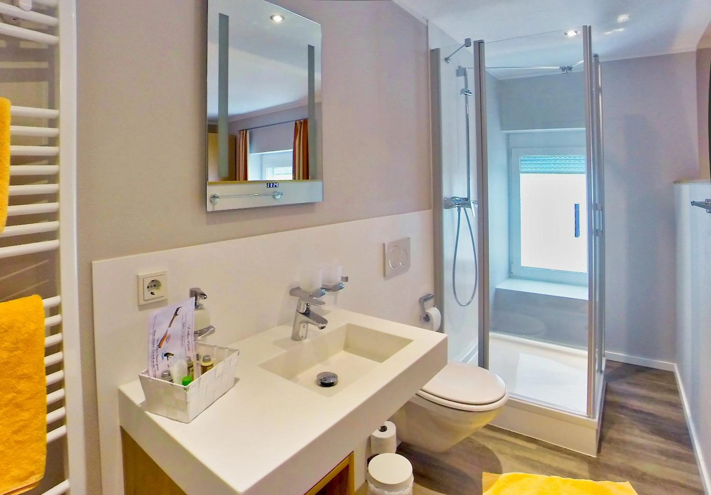 Shower in Hotel Maurer