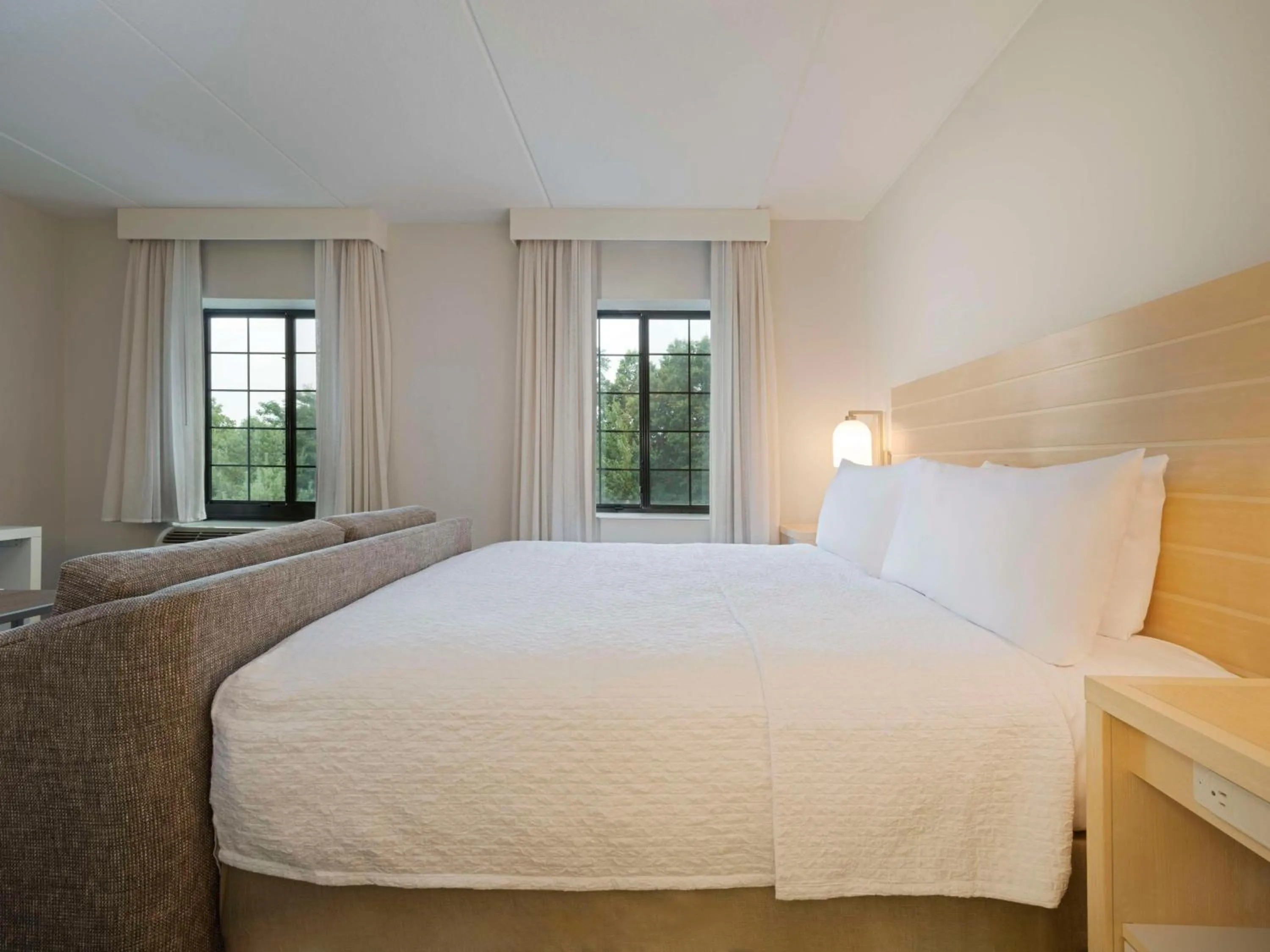 Bed in Homewood Suites by Hilton Parsippany-Troy Hills