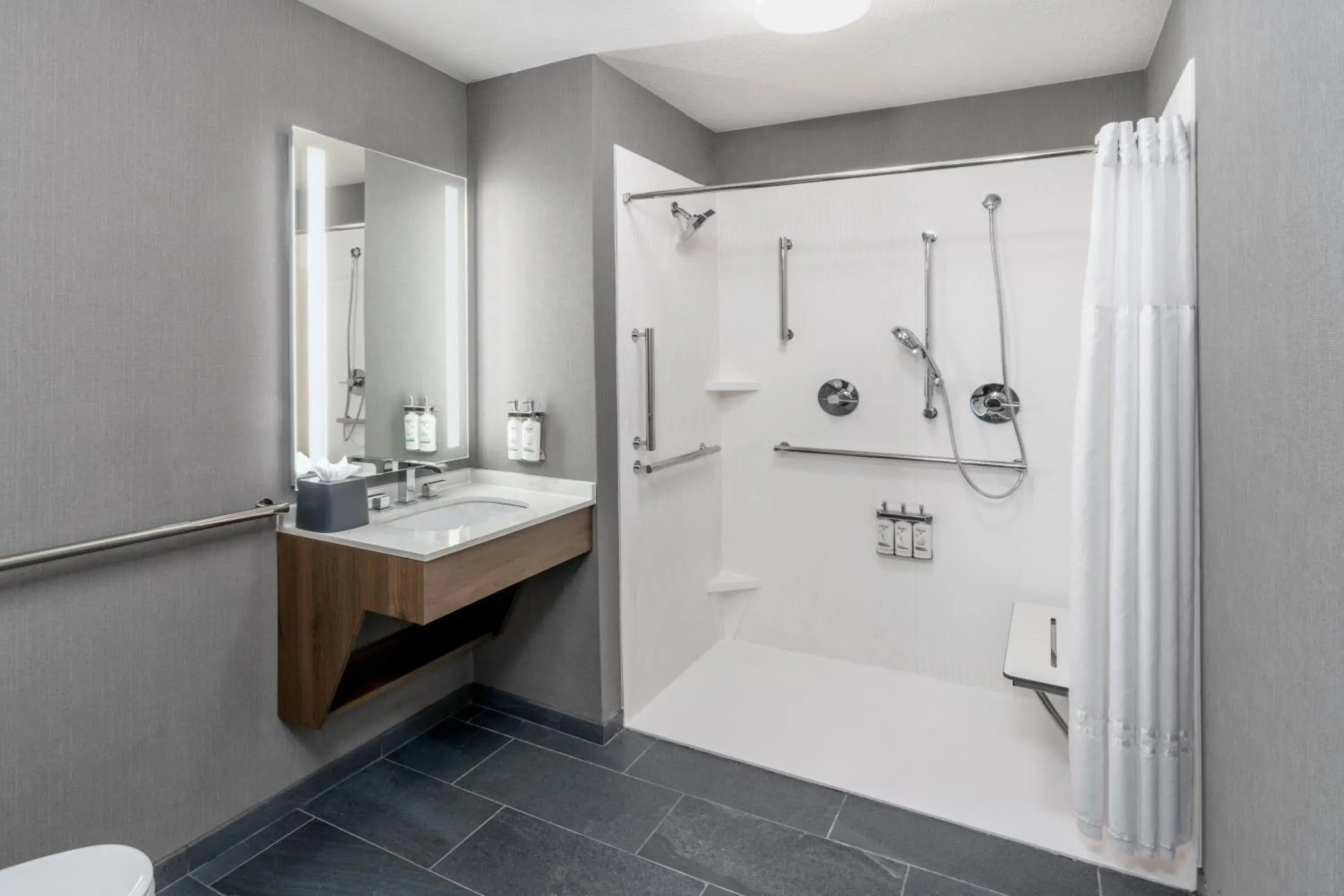 Queen Suite with Mobility Accessible Roll-In Shower in Staybridge Suites Denver - Cherry Creek by IHG Queen Suite with Mobility Accessible Roll-In Shower in Staybridge Suites Denver - Cherry Creek by IHG