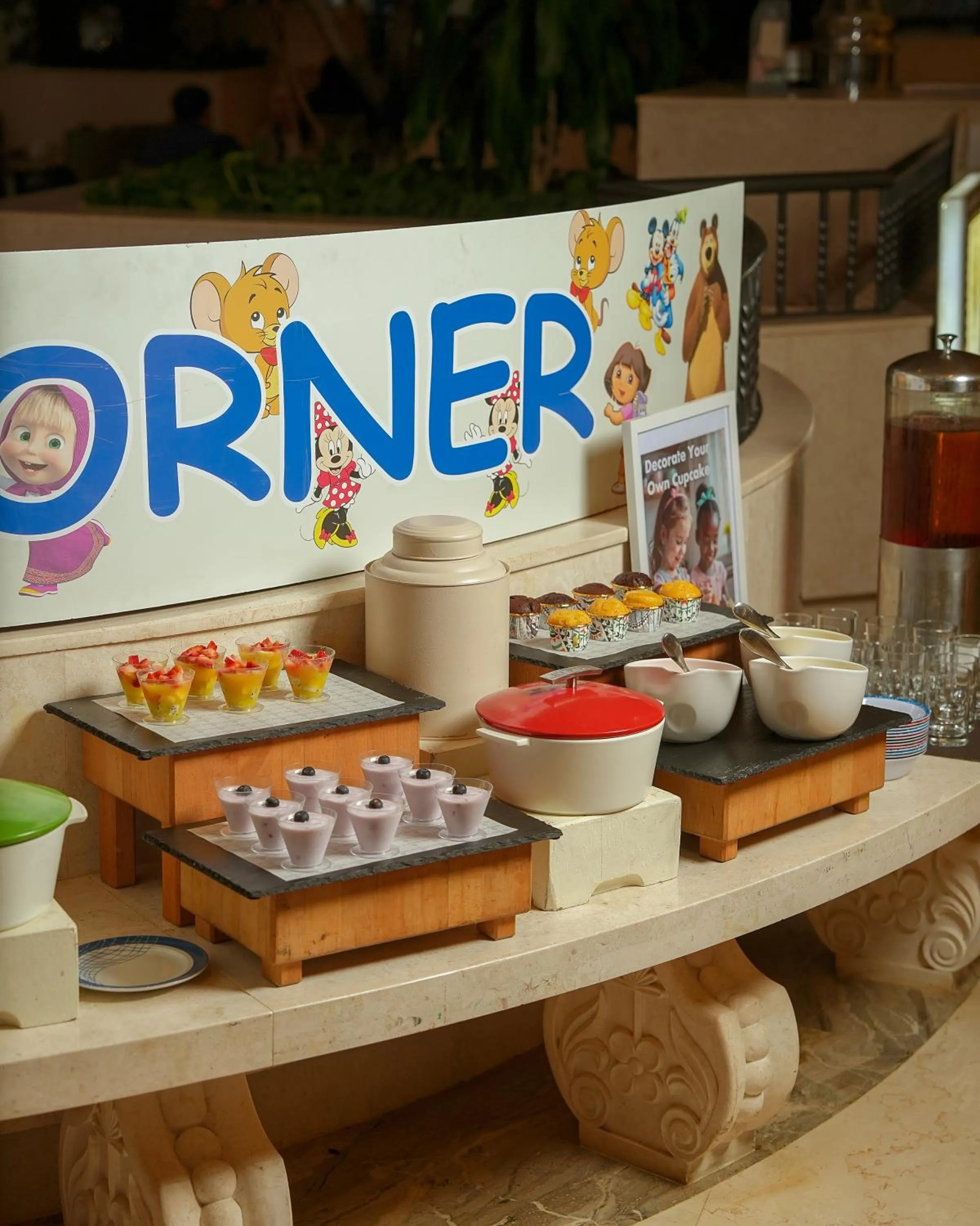 Buffet breakfast in Sheraton Oman Hotel