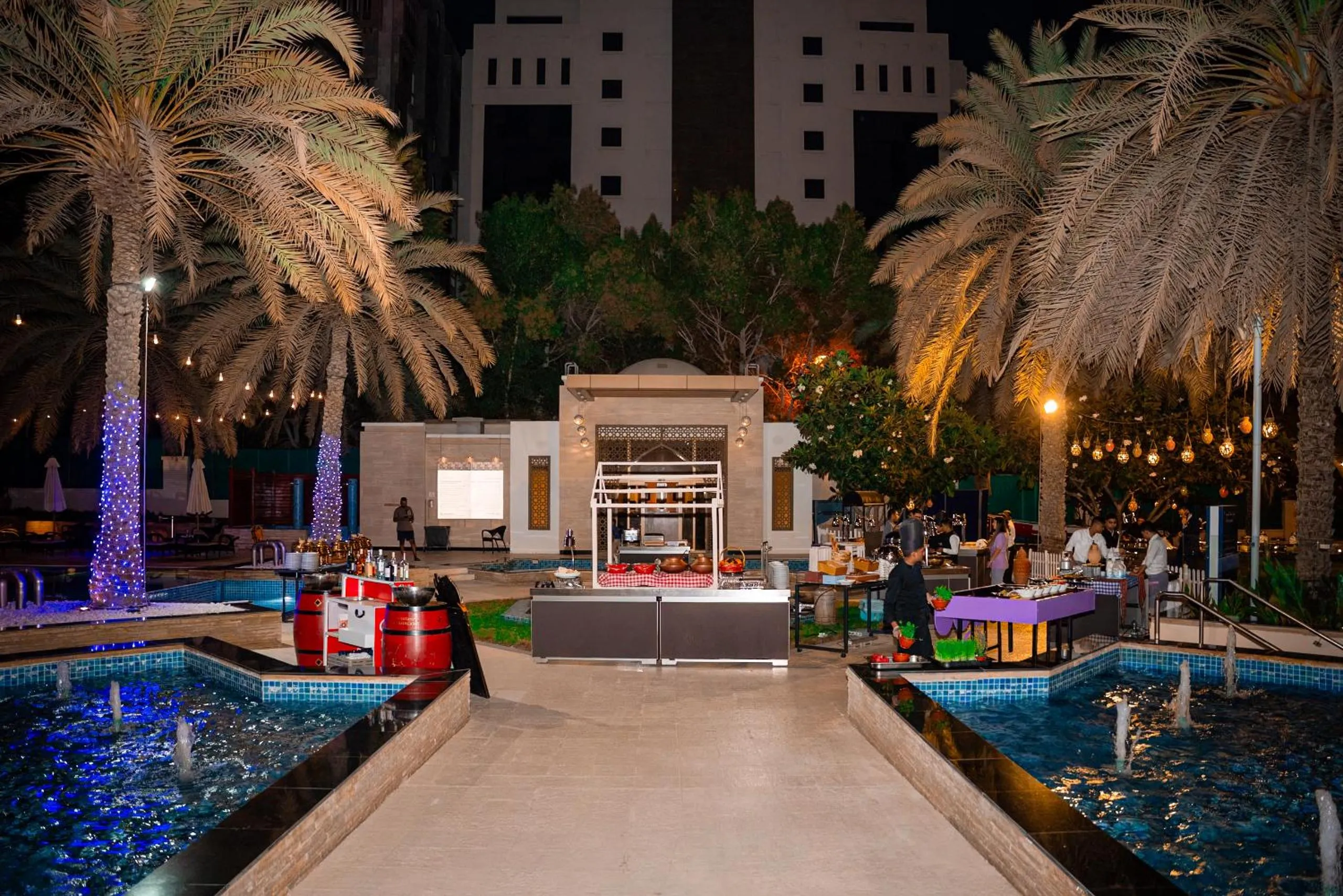 Pool view in Sheraton Oman Hotel