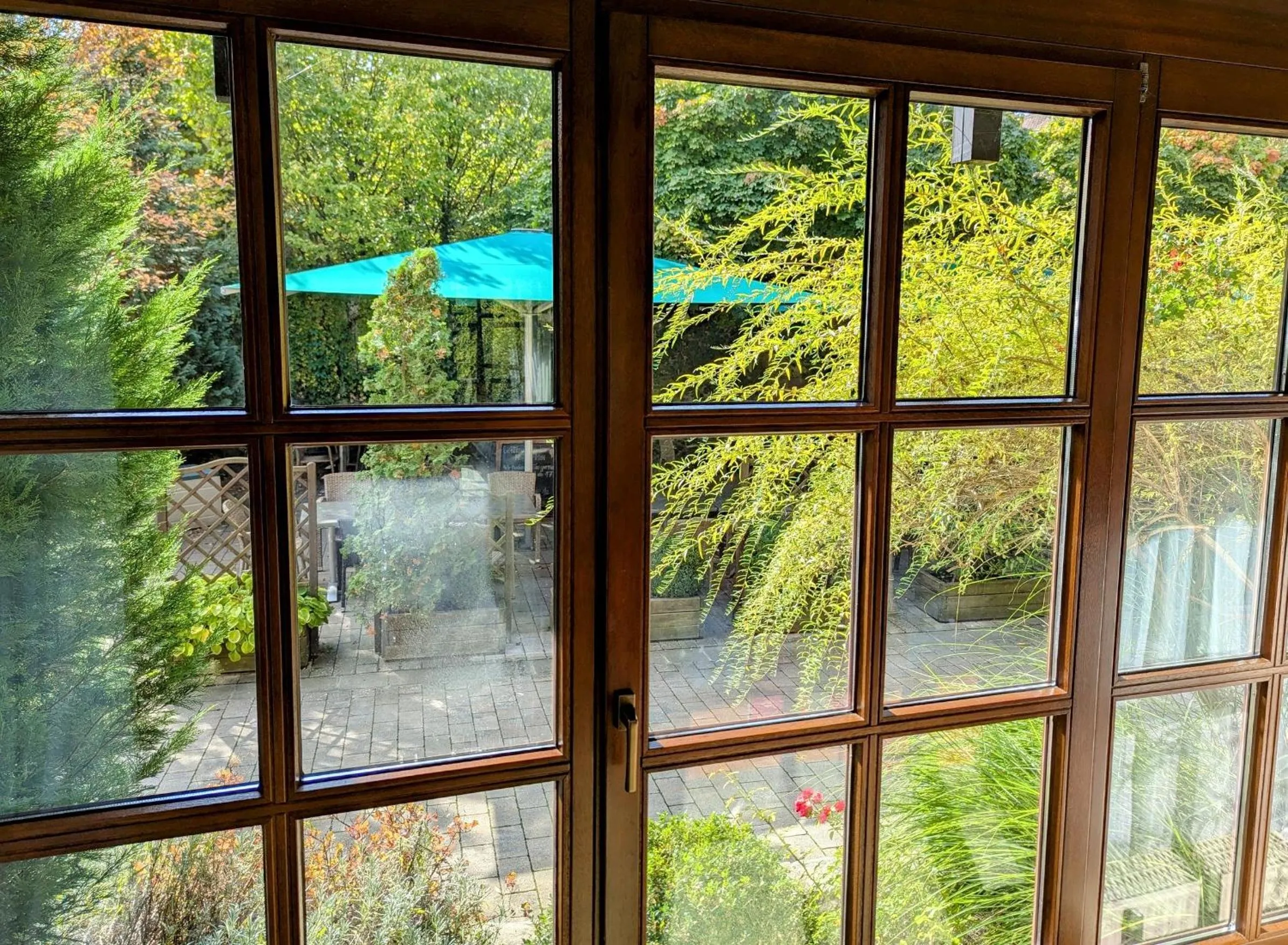 Garden view in Hotel Brauerei Gasthof Höhn