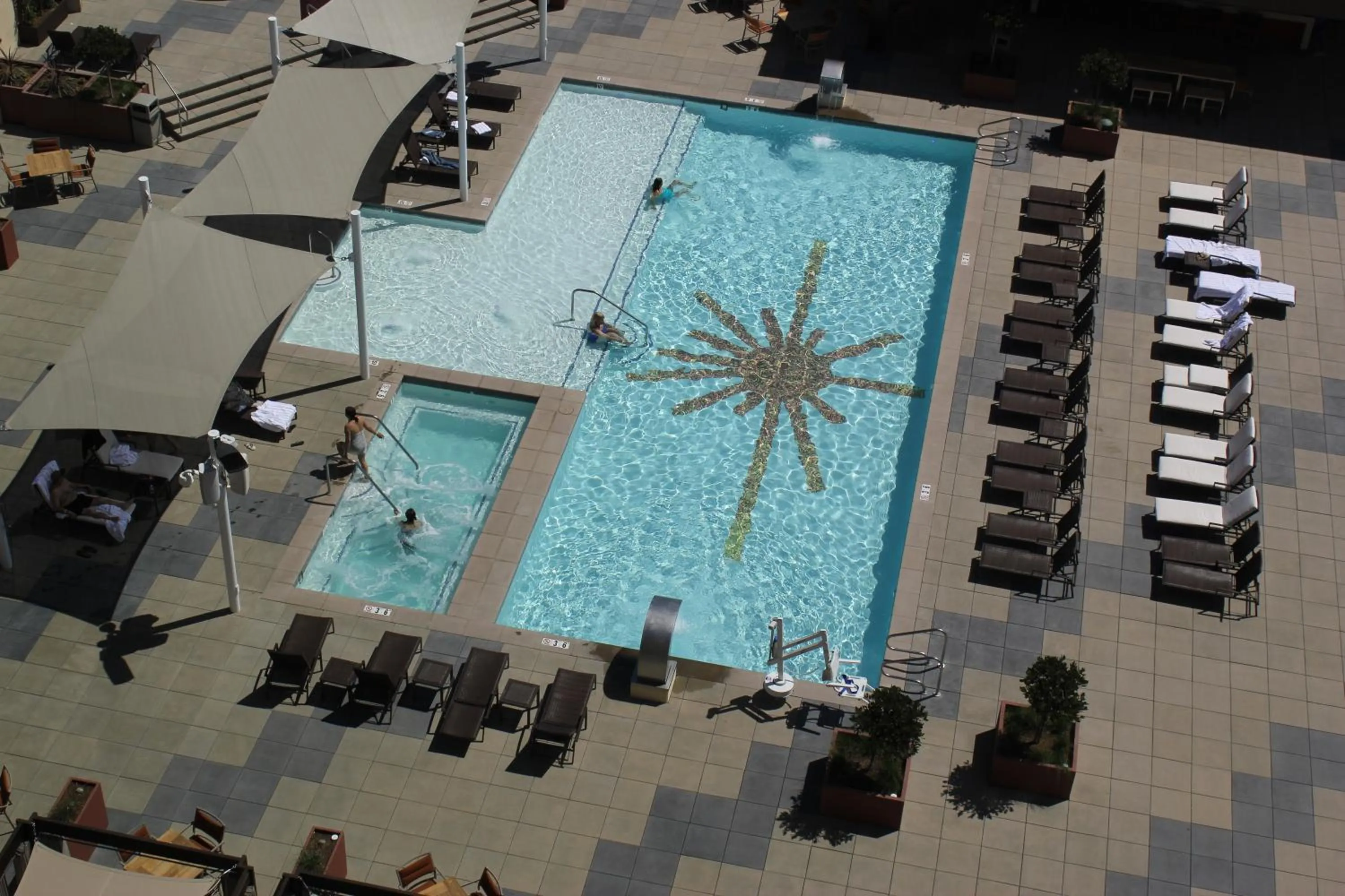 Pool view in Chumash Casino Resort