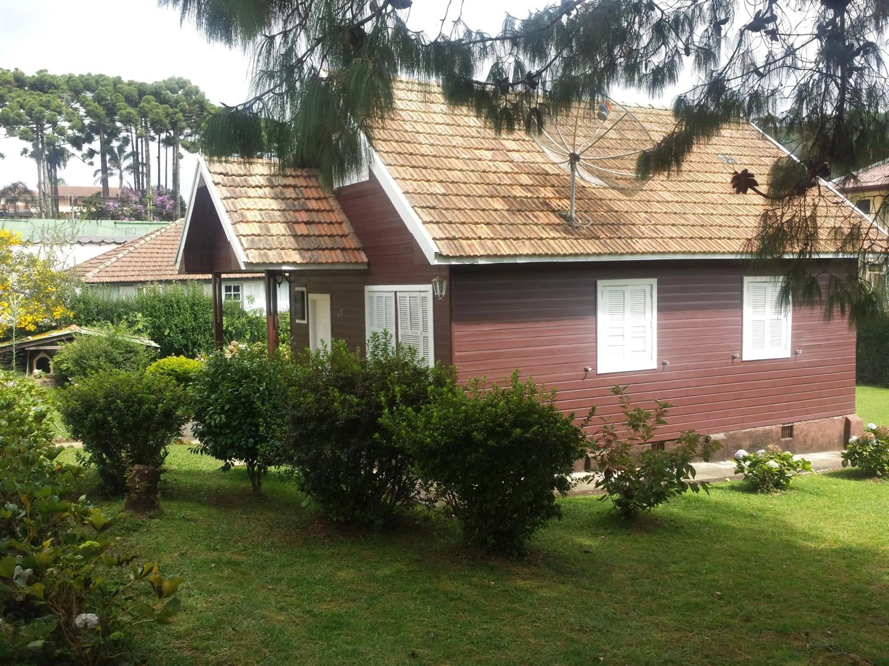 Property building in Chale de Madeira - Lareira e Fogueira---lindo gramado com mesa para café da manhã, churrasqueira e fogueira