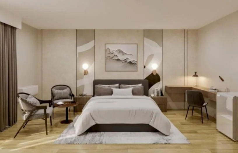 Bed in Wyndham New Orleans Airport & Conference Center