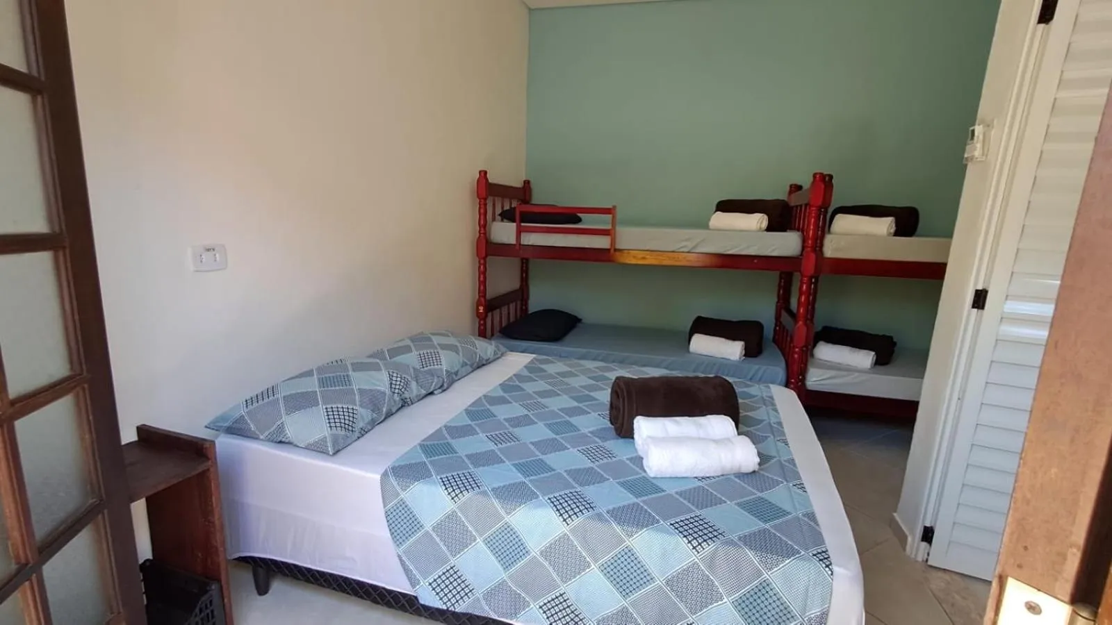 Bed in Suítes Cantinho do Sossego Ubatuba