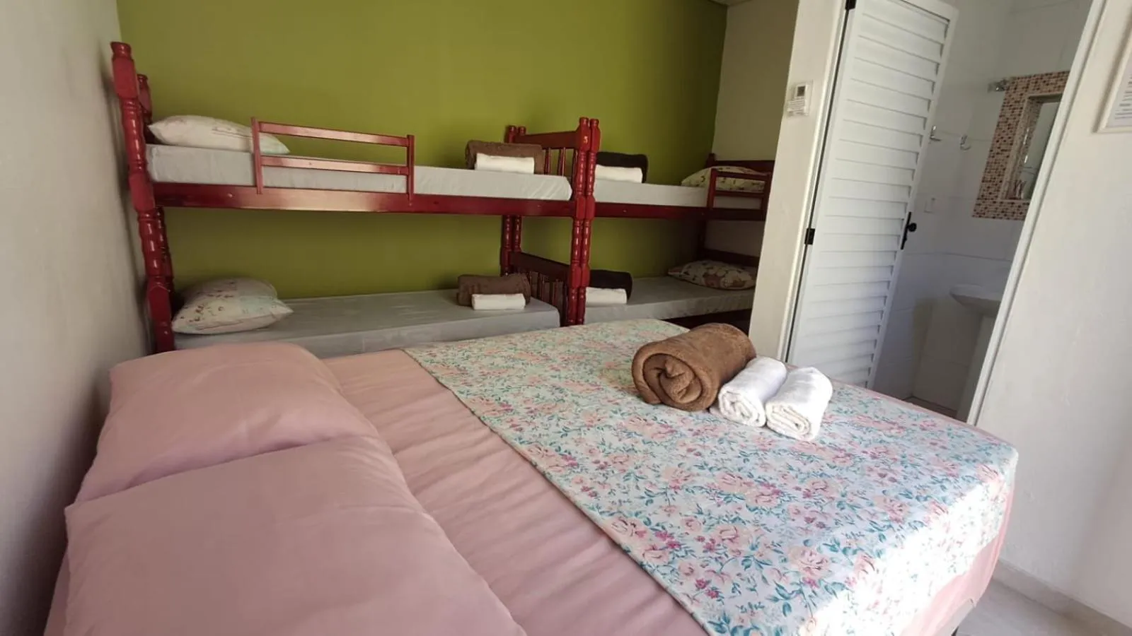 Bed in Suítes Cantinho do Sossego Ubatuba