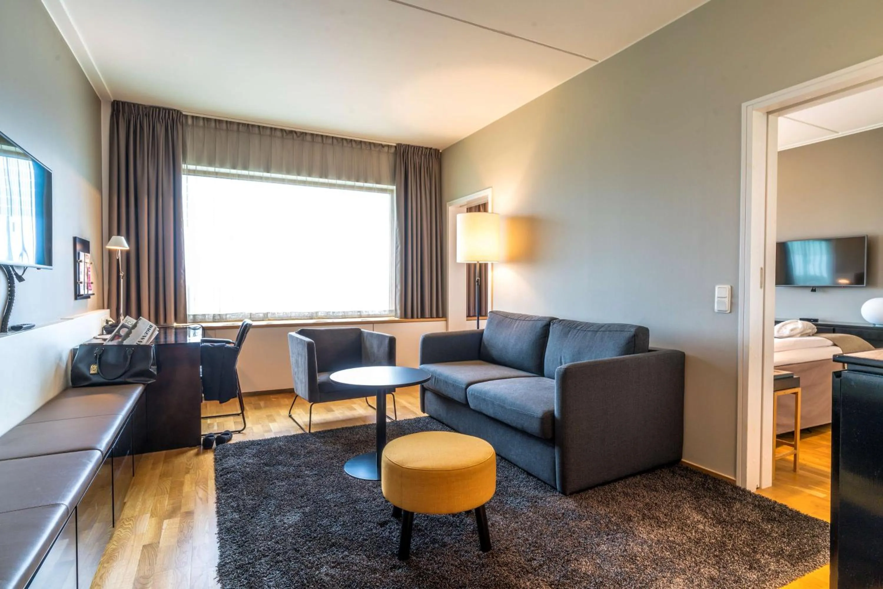 Bedroom, Bed in Scandic Talk