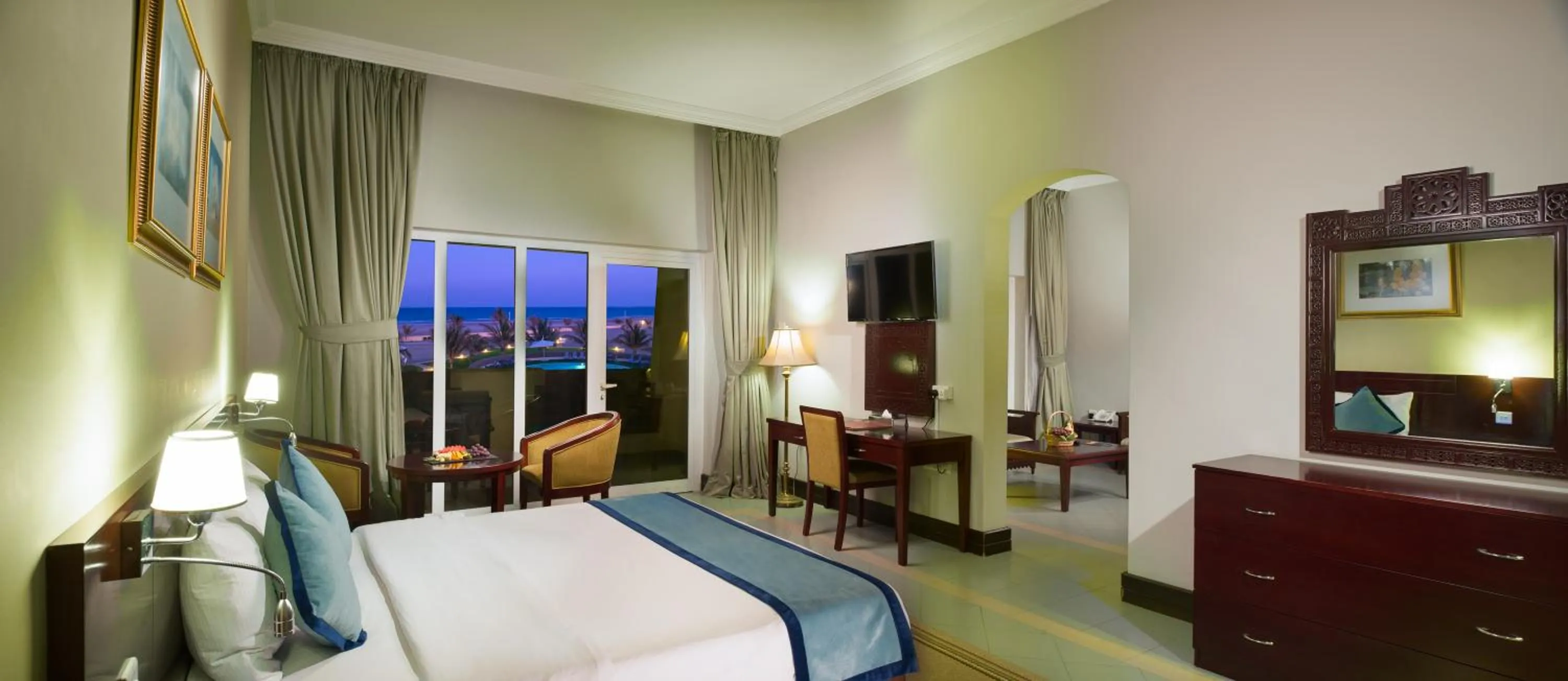 Bed in Masira Island Resort