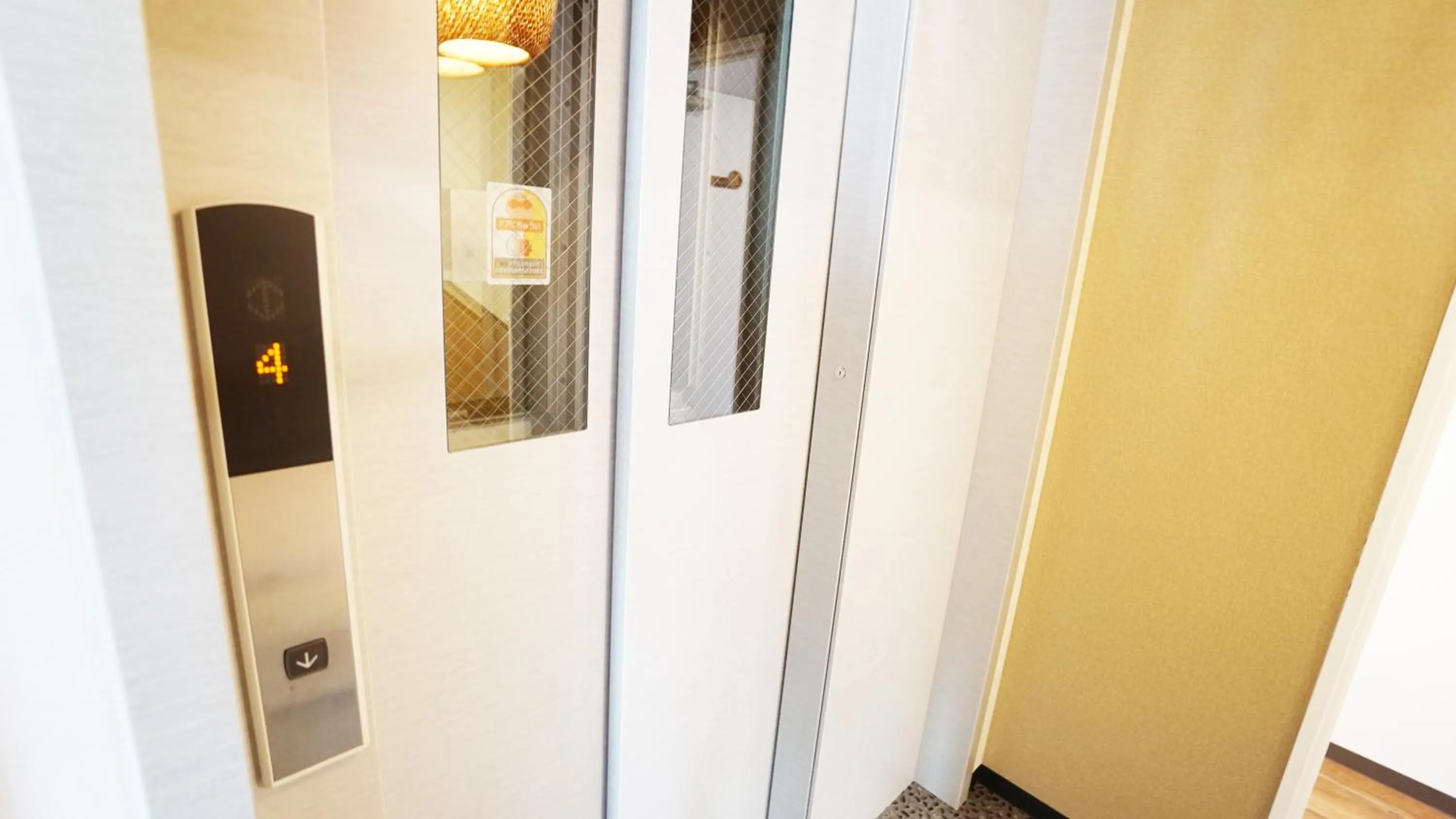 elevator in Poly Hostel Osaka