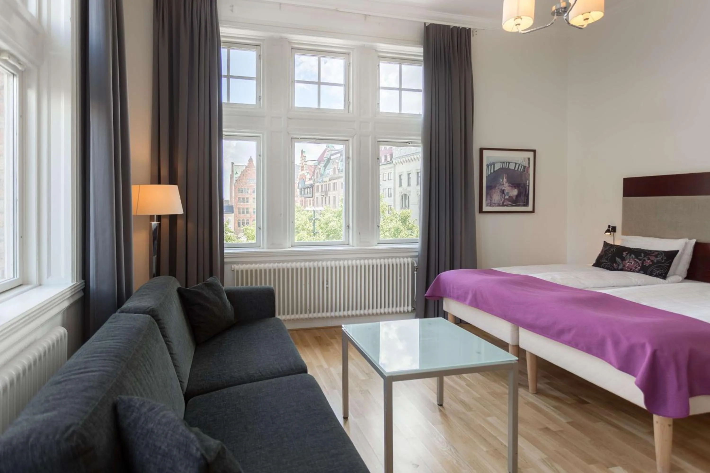 Bedroom, Bed in Scandic Stortorget