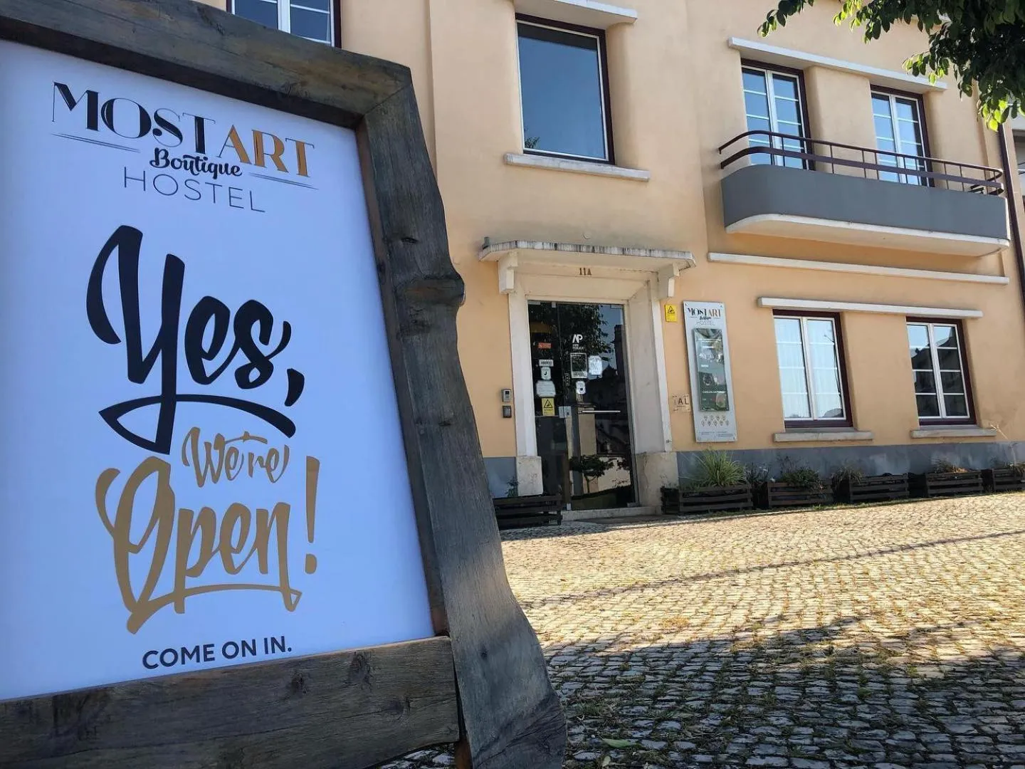 Facade/entrance in Most Art Boutique Hostel