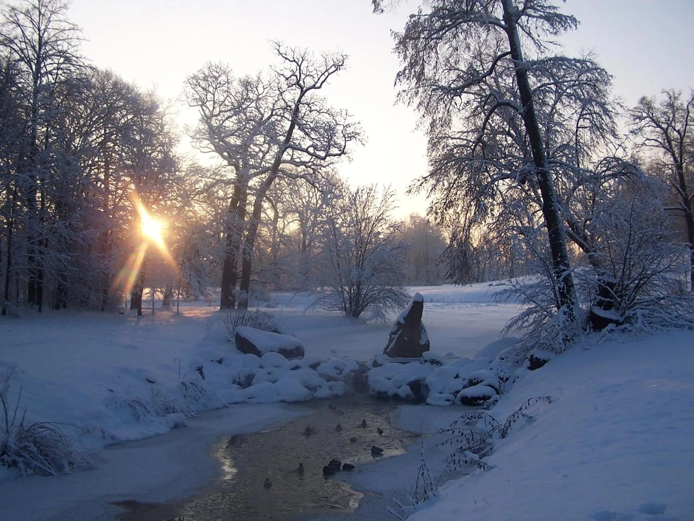 Winter in Kulturhotel Fürst Pückler Park