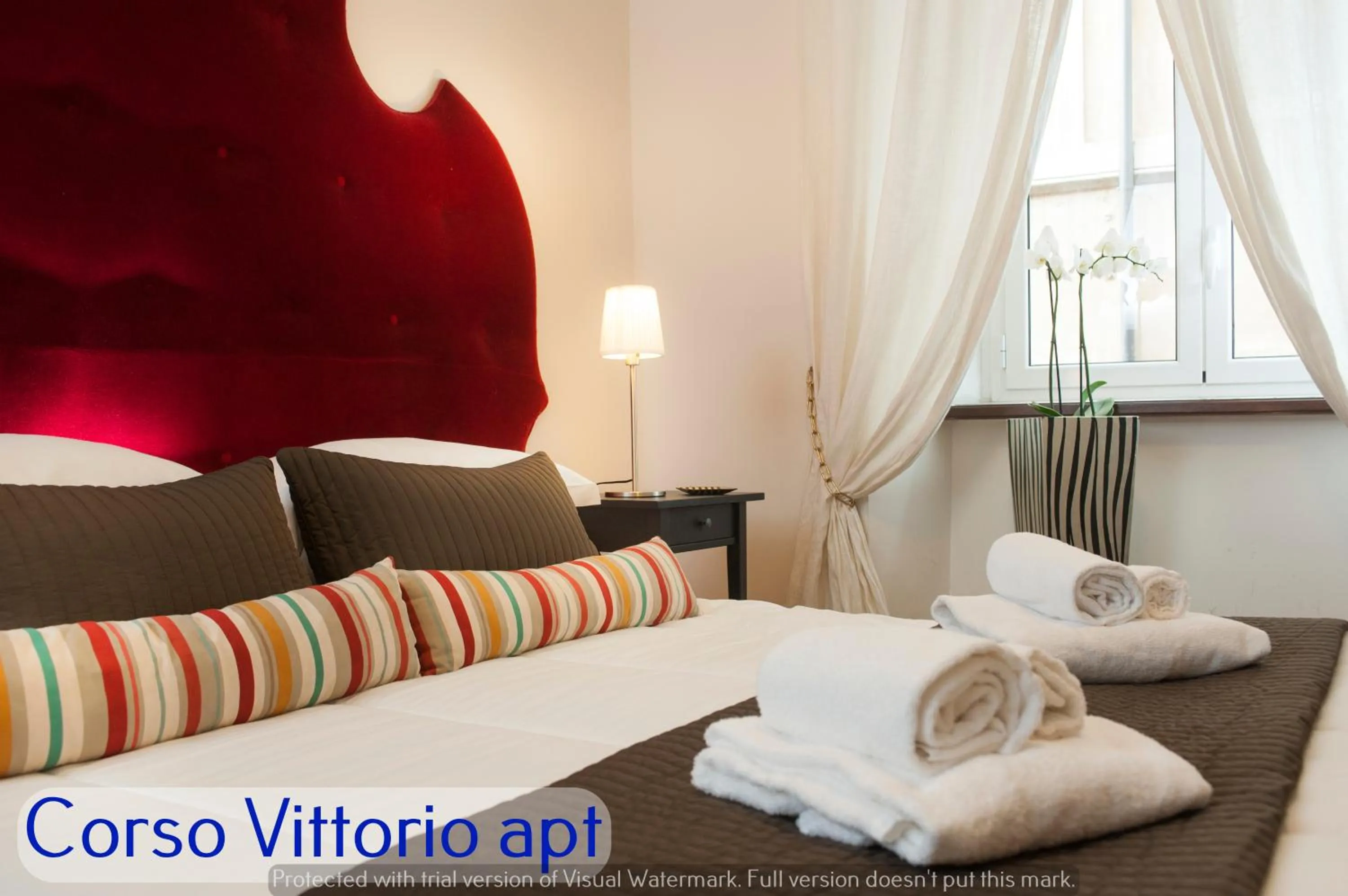 Bedroom, Bed in Corso Vittorio Apartments