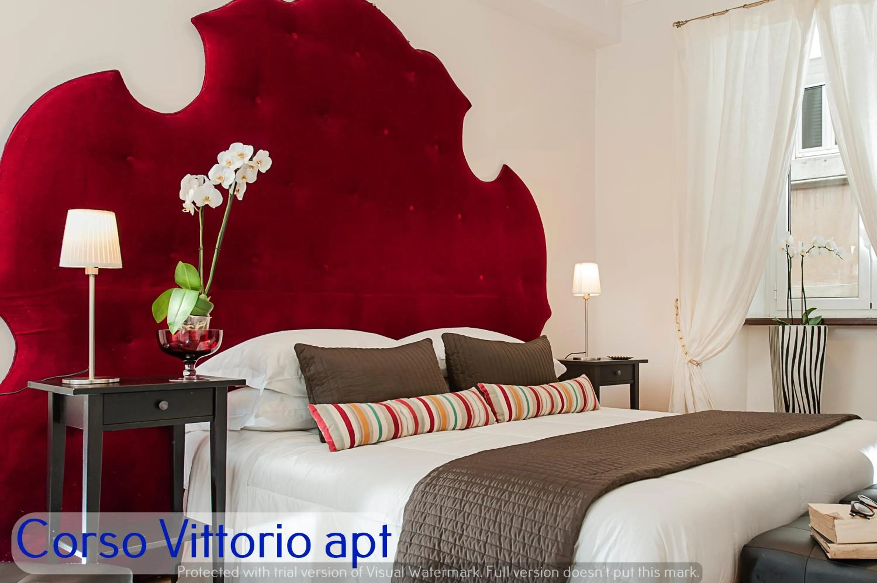 Bedroom, Bed in Corso Vittorio Apartments
