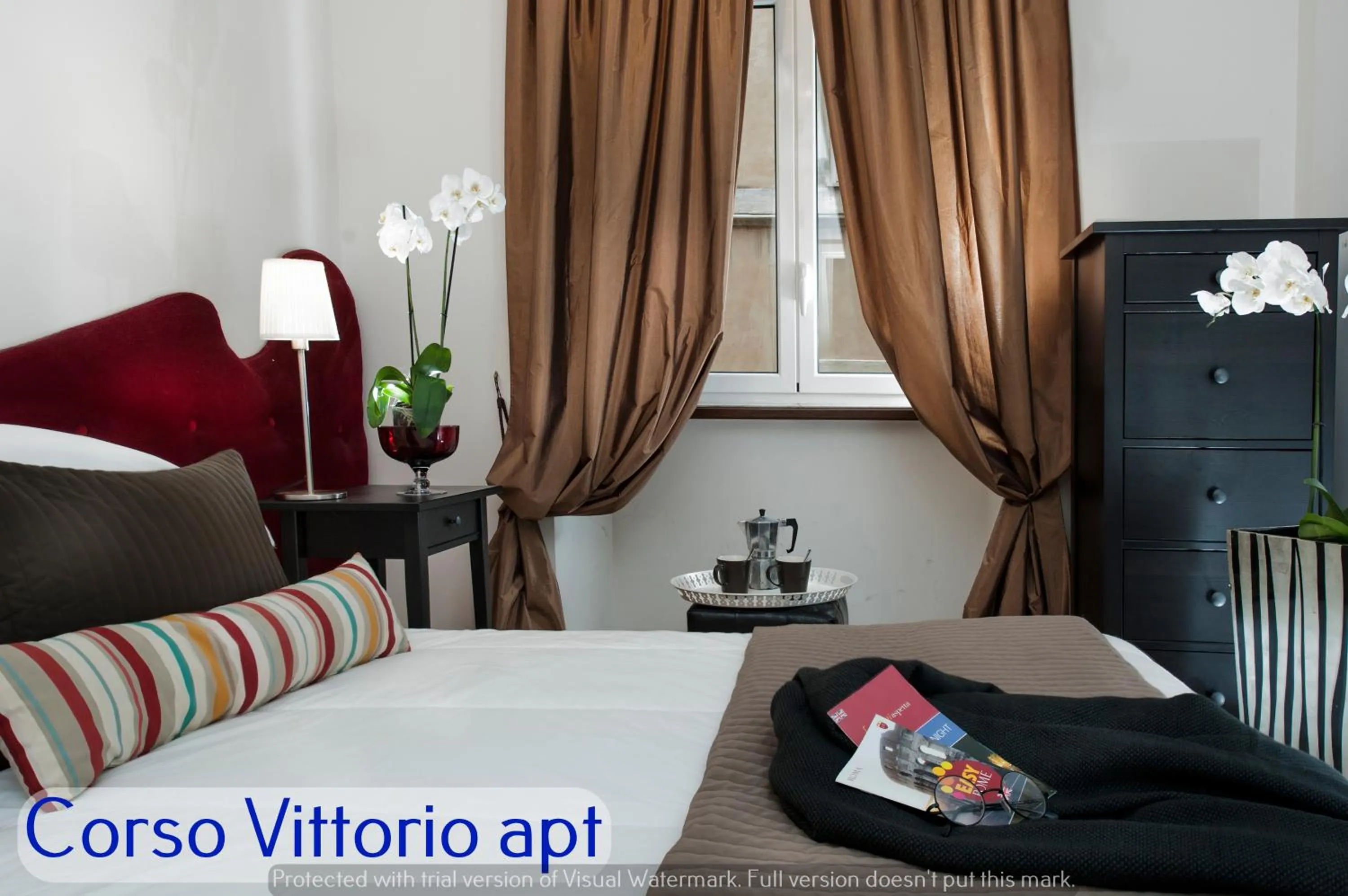 Bedroom, Bed in Corso Vittorio Apartments