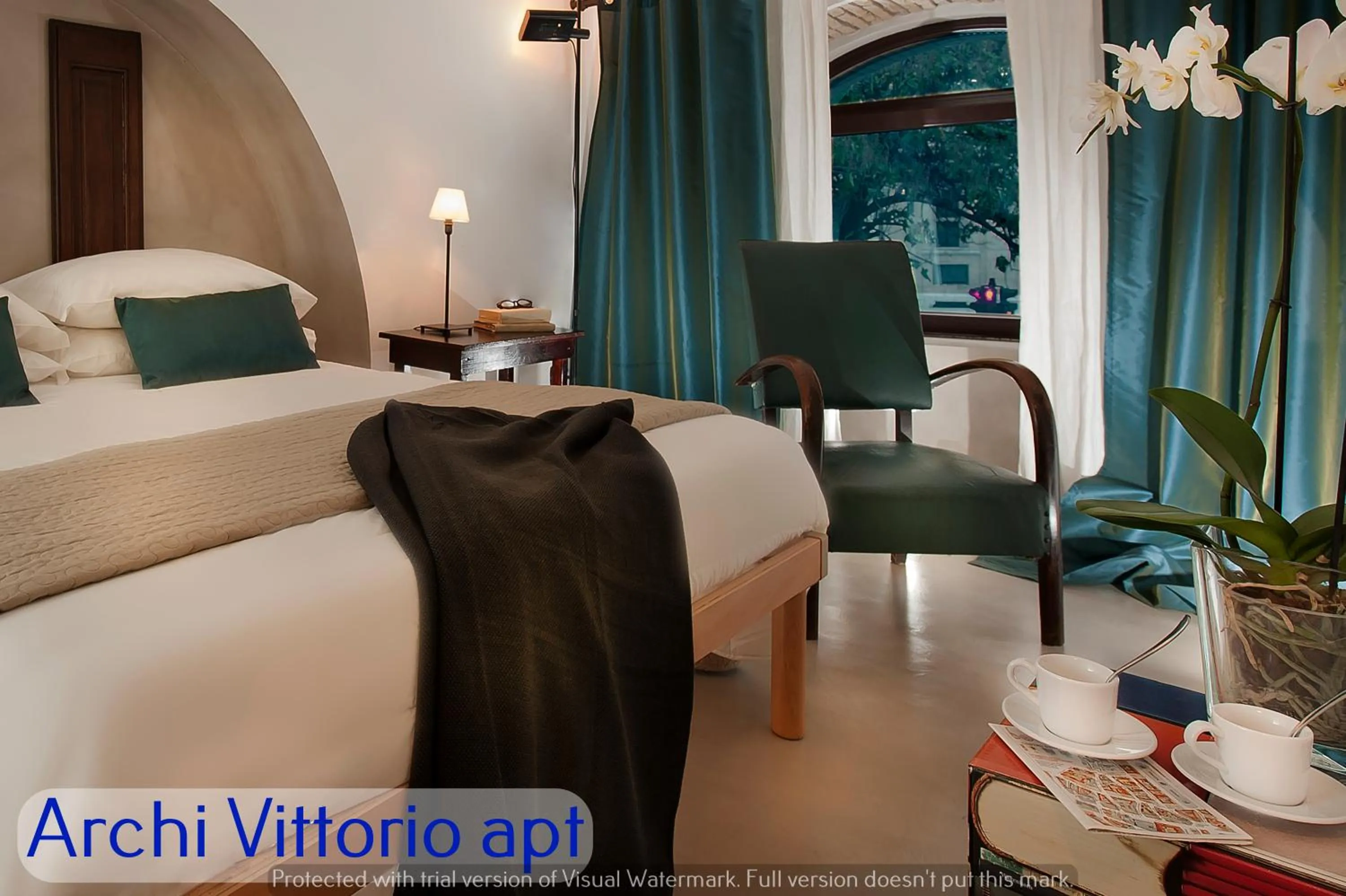 Bedroom, Bed in Corso Vittorio Apartments