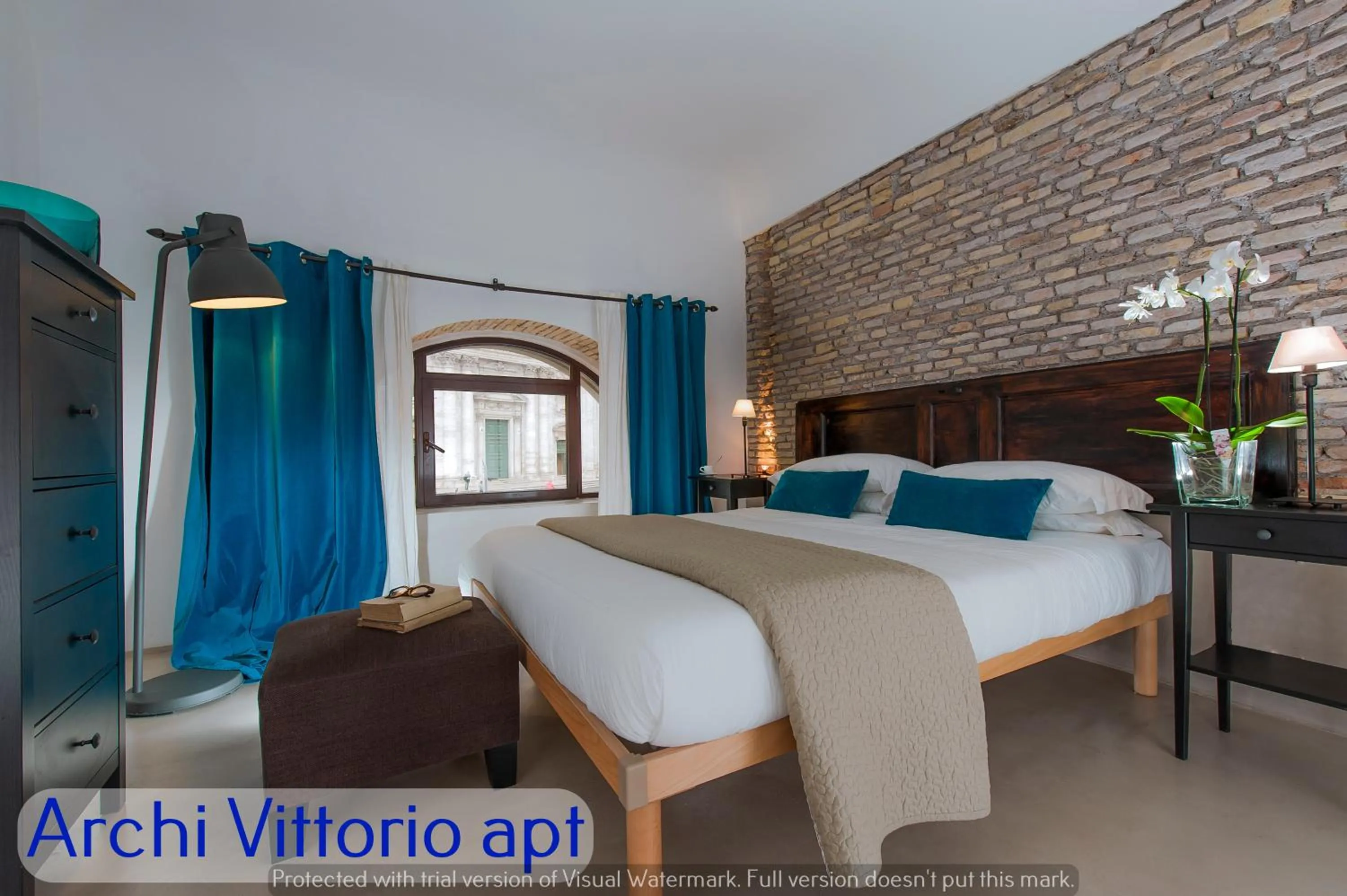 Bedroom, Bed in Corso Vittorio Apartments