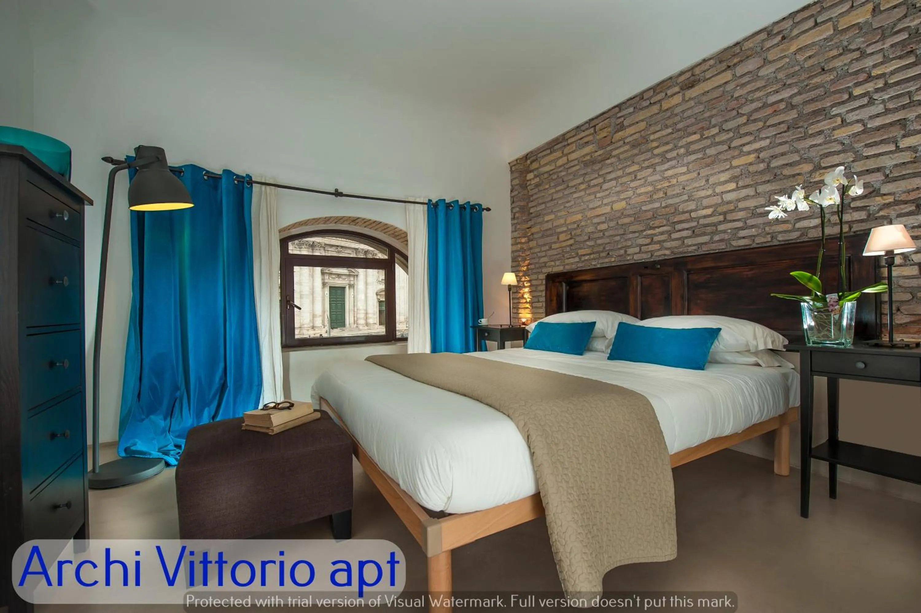 Bedroom, Bed in Corso Vittorio Apartments